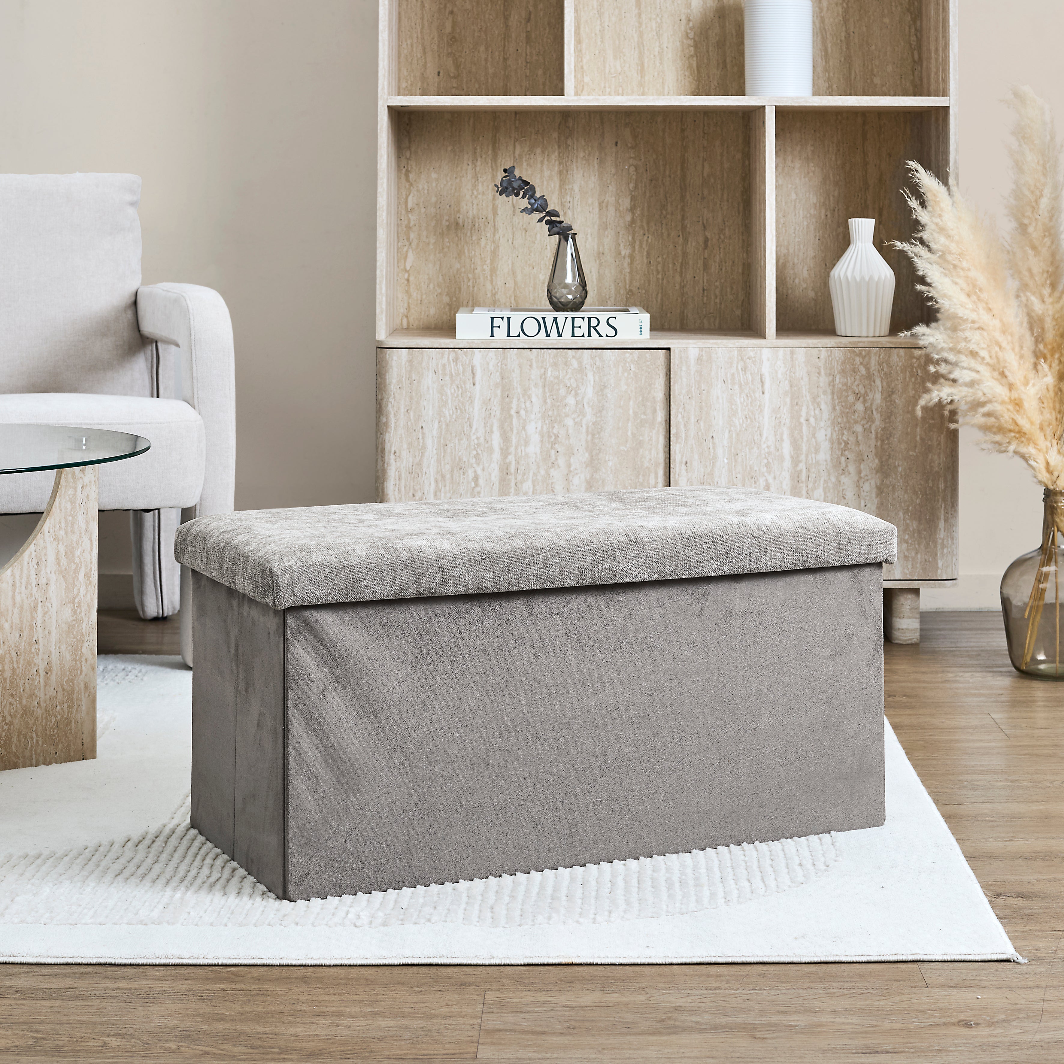 COFFRE BANC PLIABLE EMILIA TAUPE