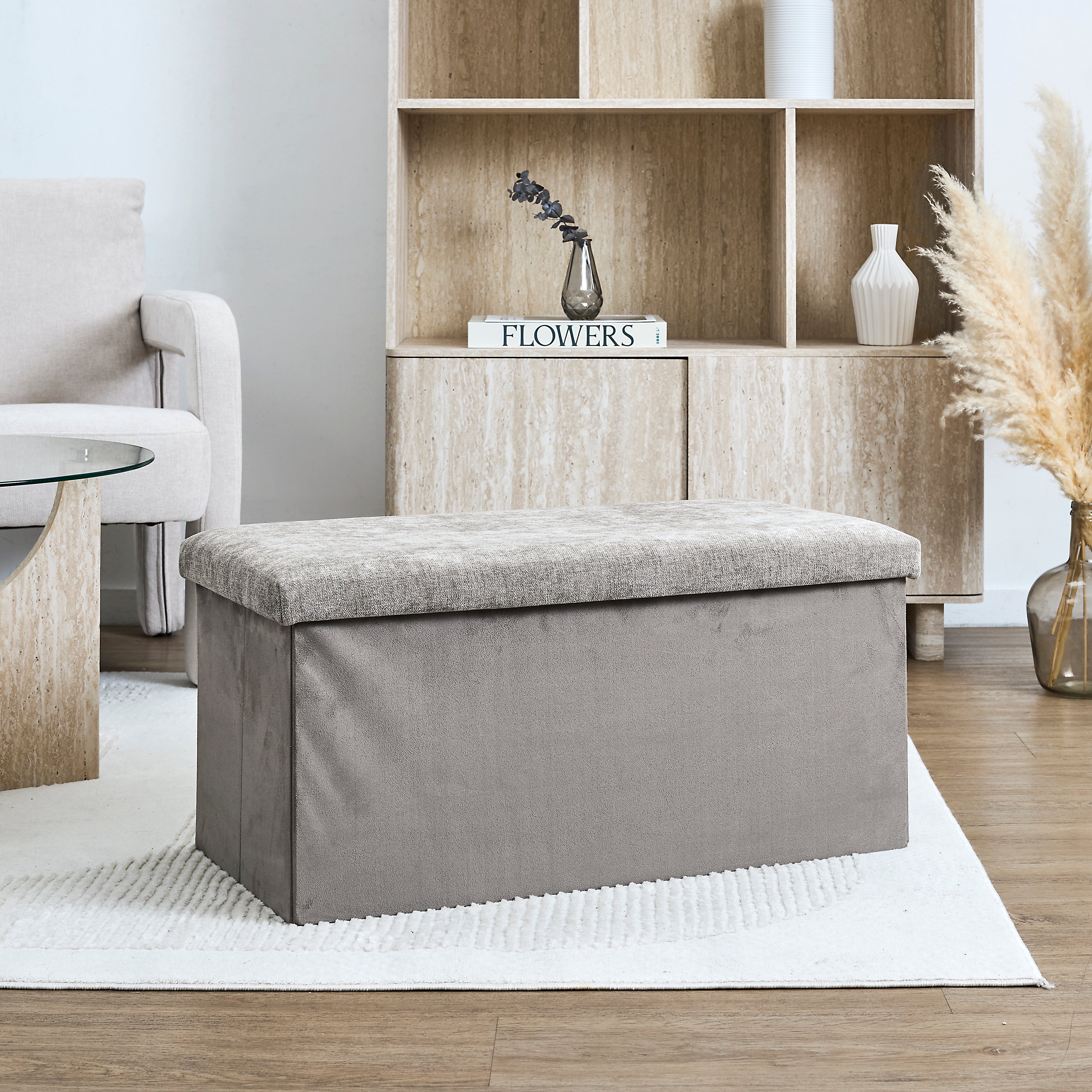 COFFRE BANC PLIABLE EMILIA TAUPE