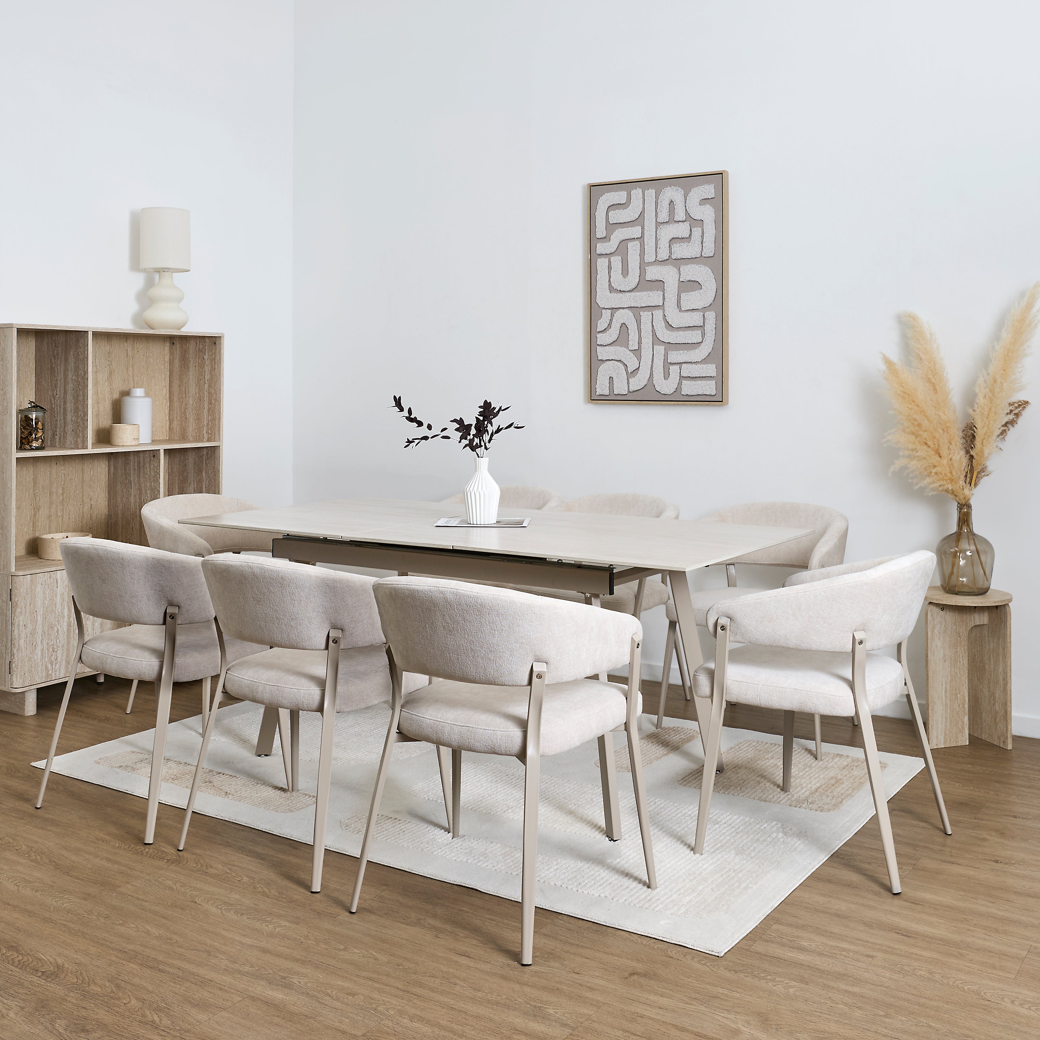 TABLE EXTENSIBLE CERAMIQUE PIETRA 140 A 180CM