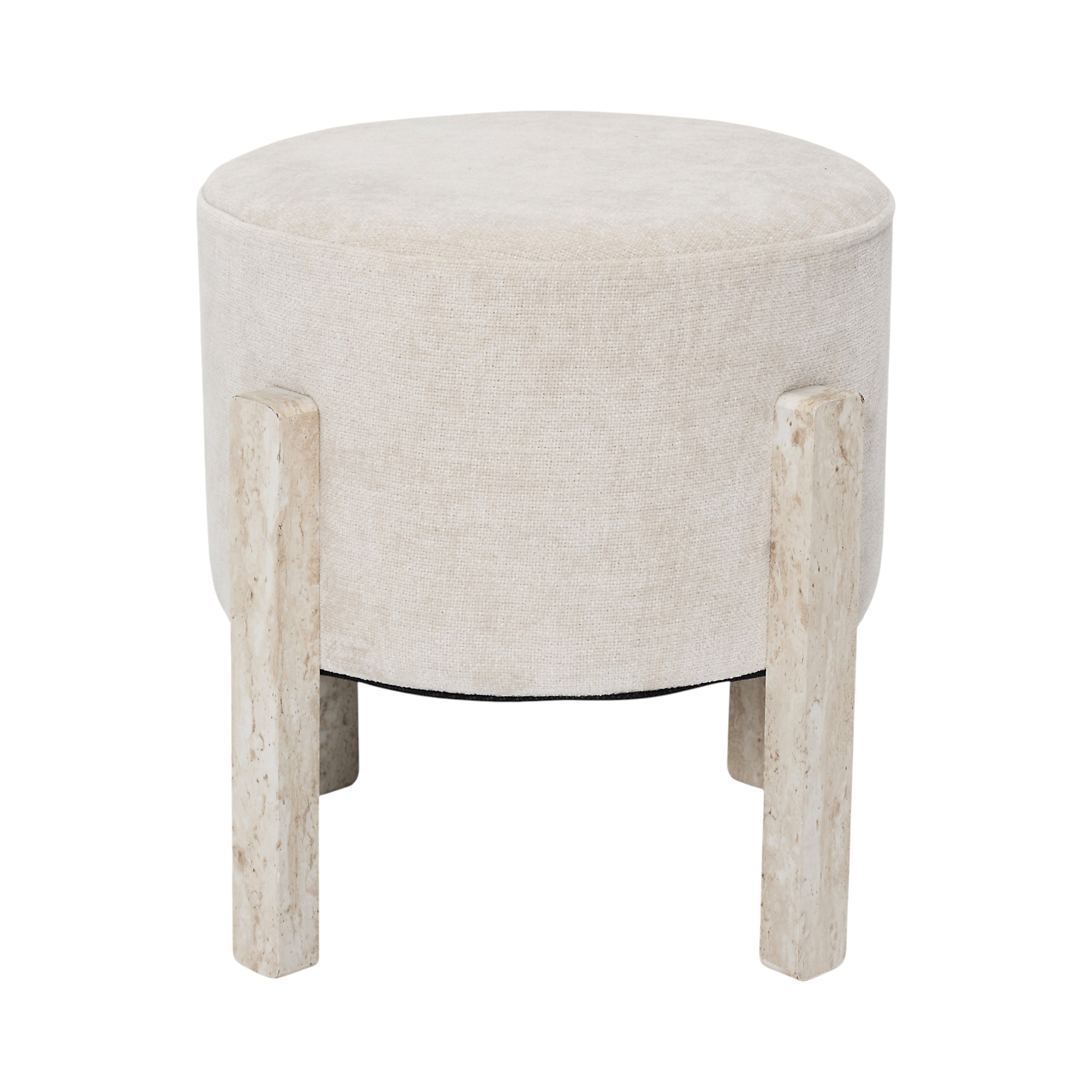 TABOURET EMILIA BEIGE - LOT DE 2