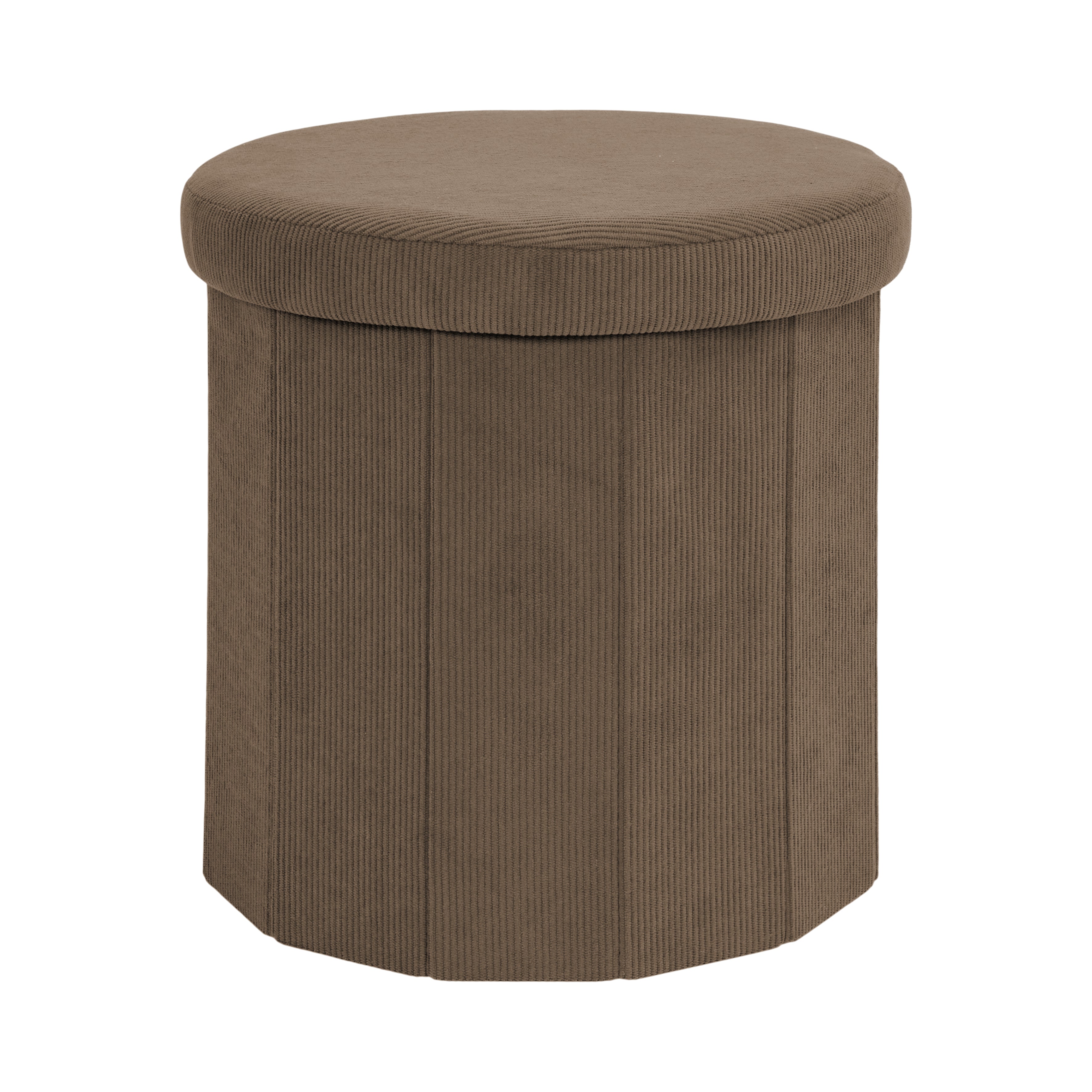 COFFRE POUF PLIABLE COTELE JULES TAUPE
