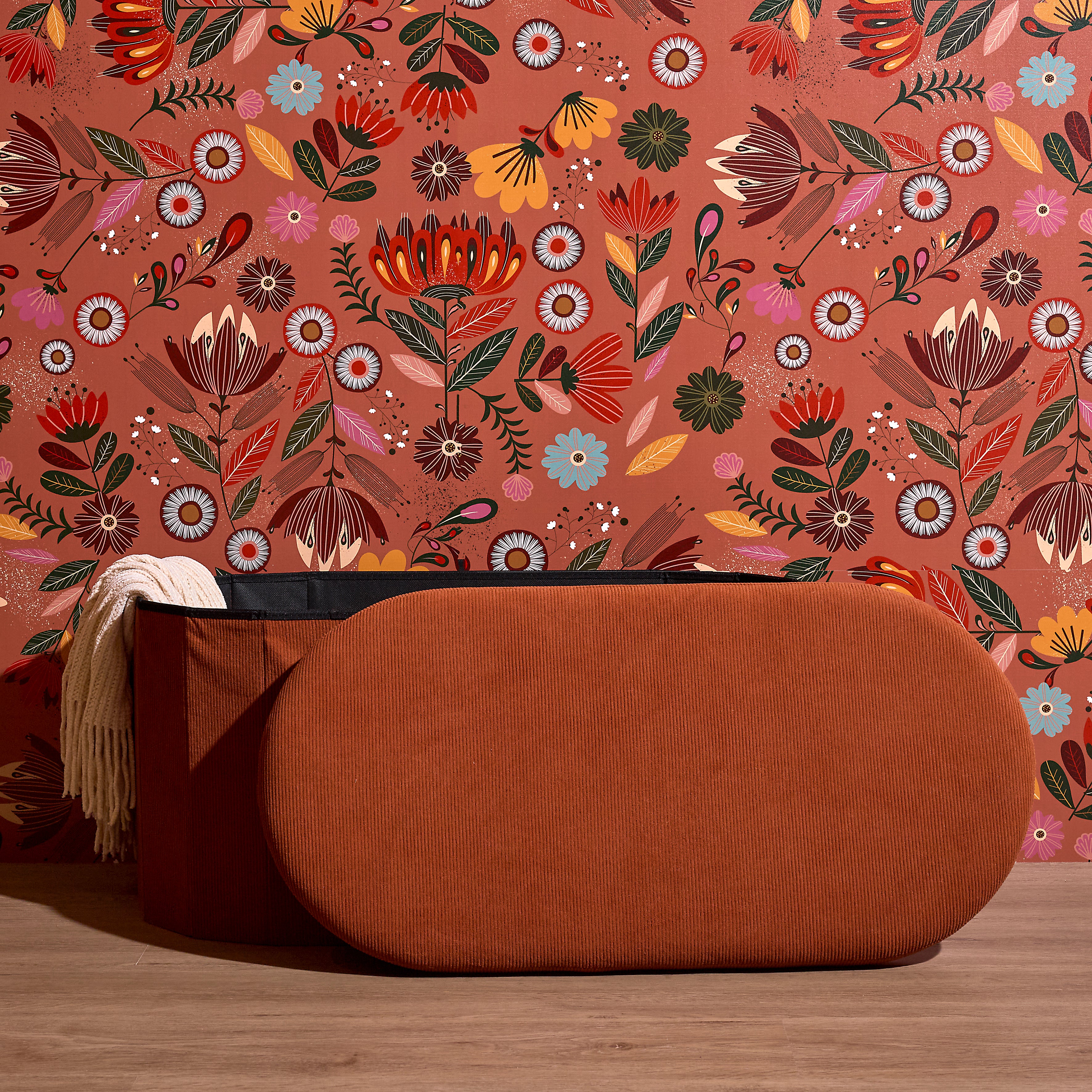 COFFRE BANC PLIABLE COTELE JULES TERRACOTTA