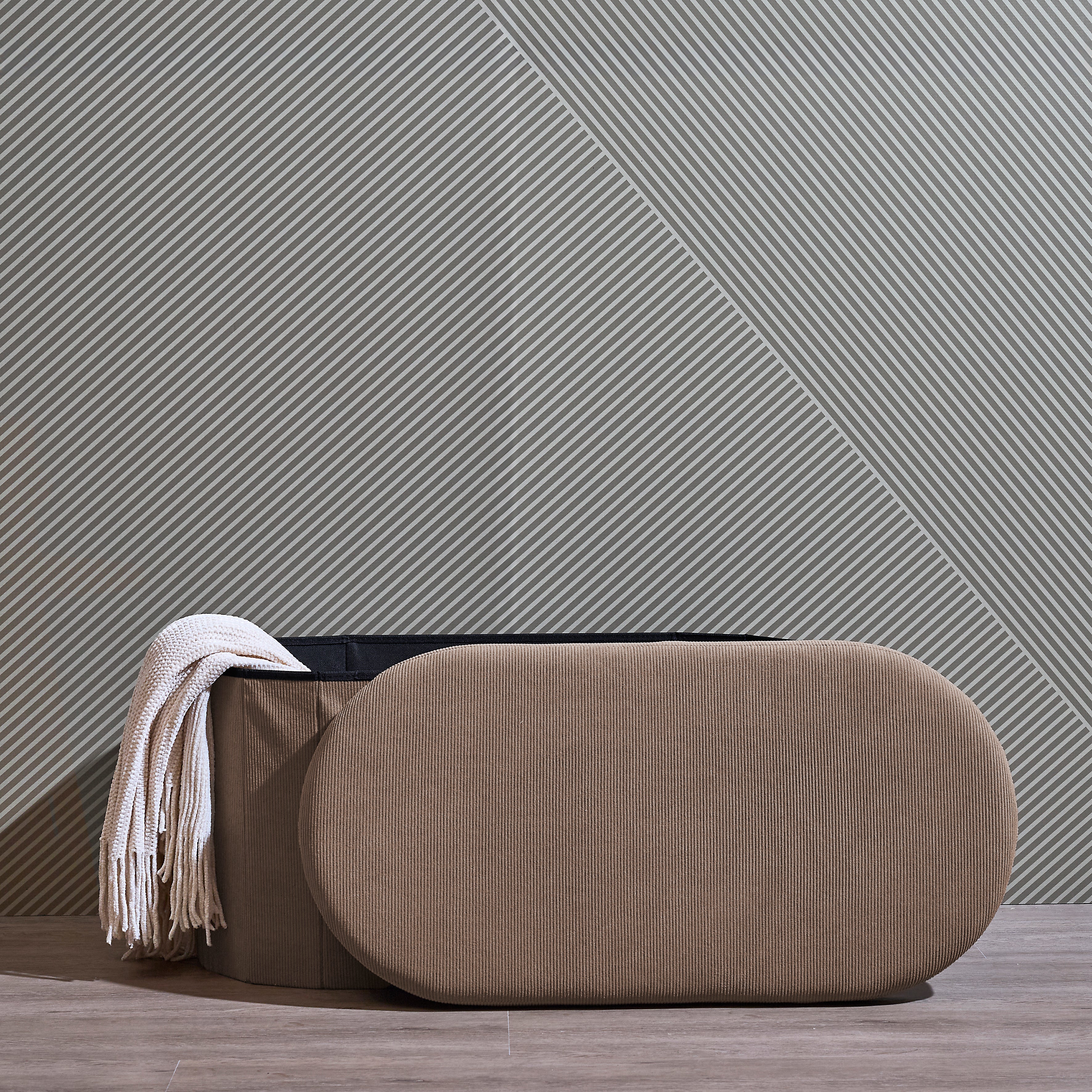 COFFRE BANC PLIABLE COTELE JULES TAUPE