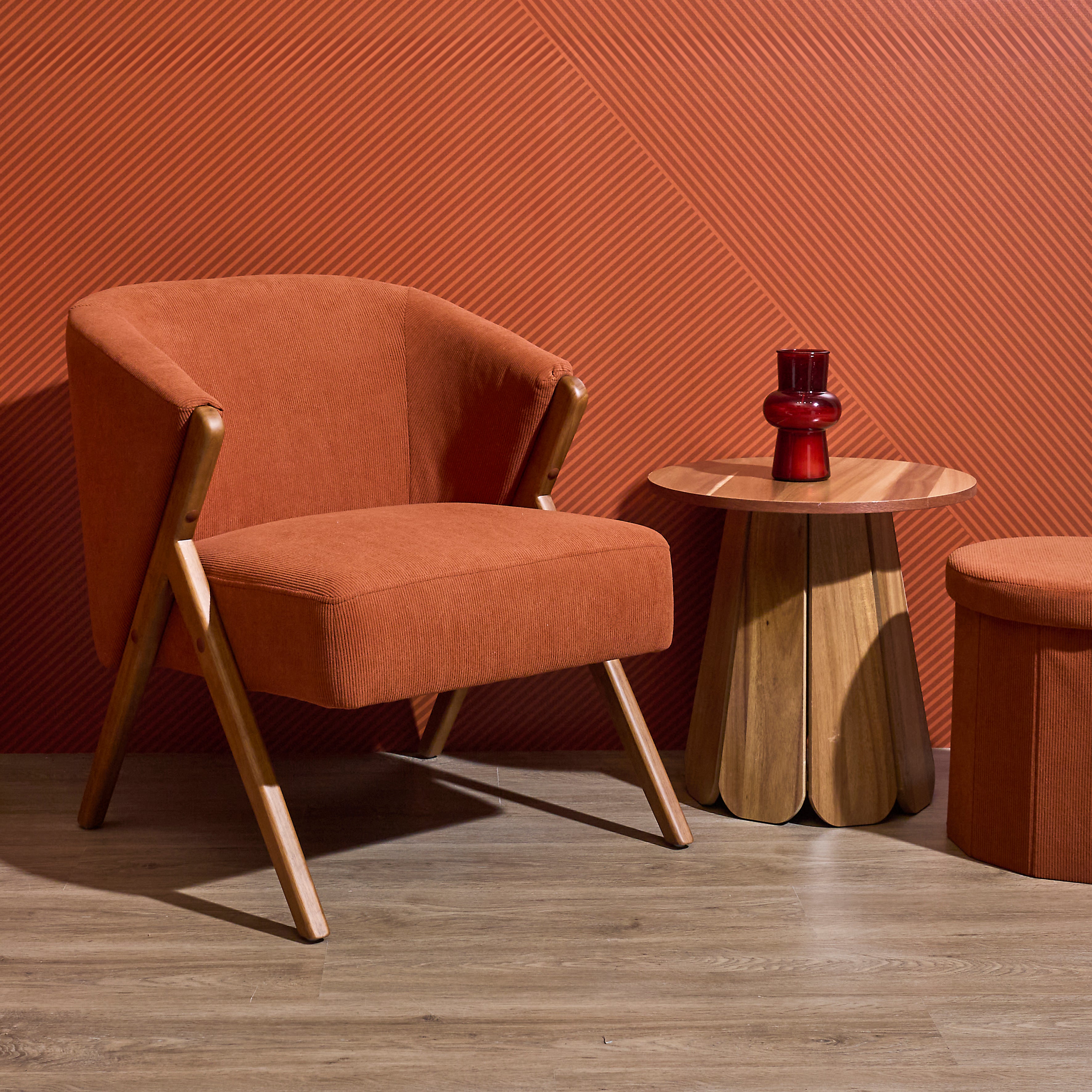 FAUTEUIL SALON COTELE JULES TERRACOTTA
