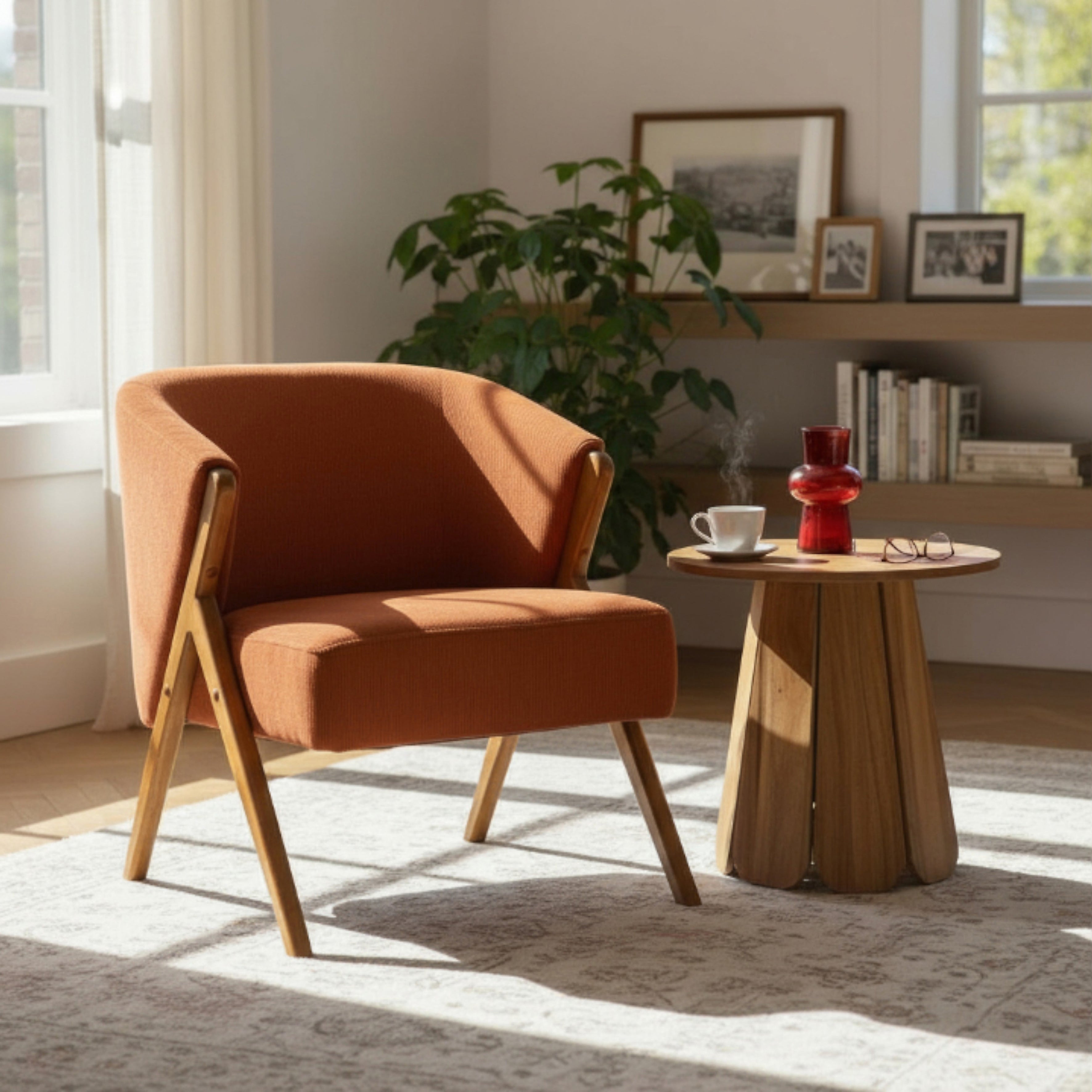 FAUTEUIL SALON COTELE JULES TERRACOTTA
