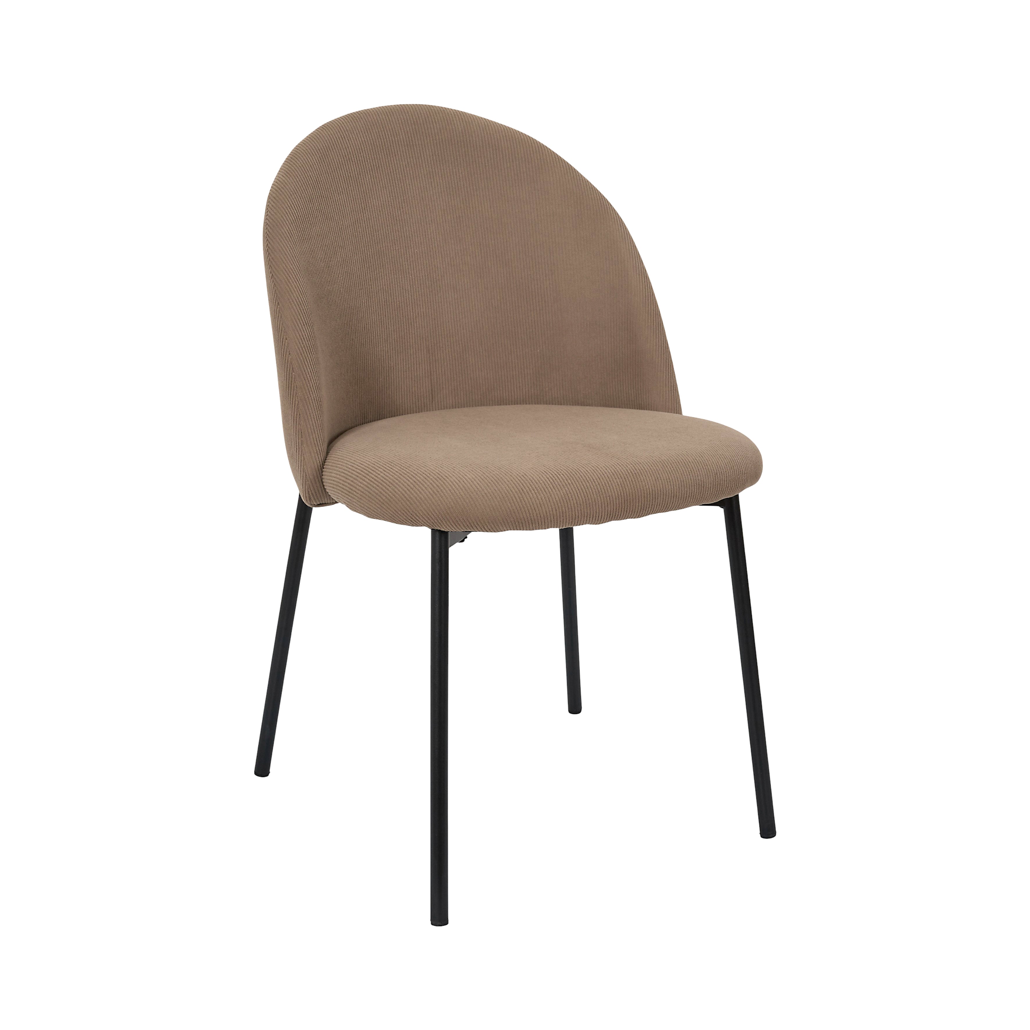CHAISE COTELE DOSSIER ARCHE JULES TAUPE - LOT DE 4
