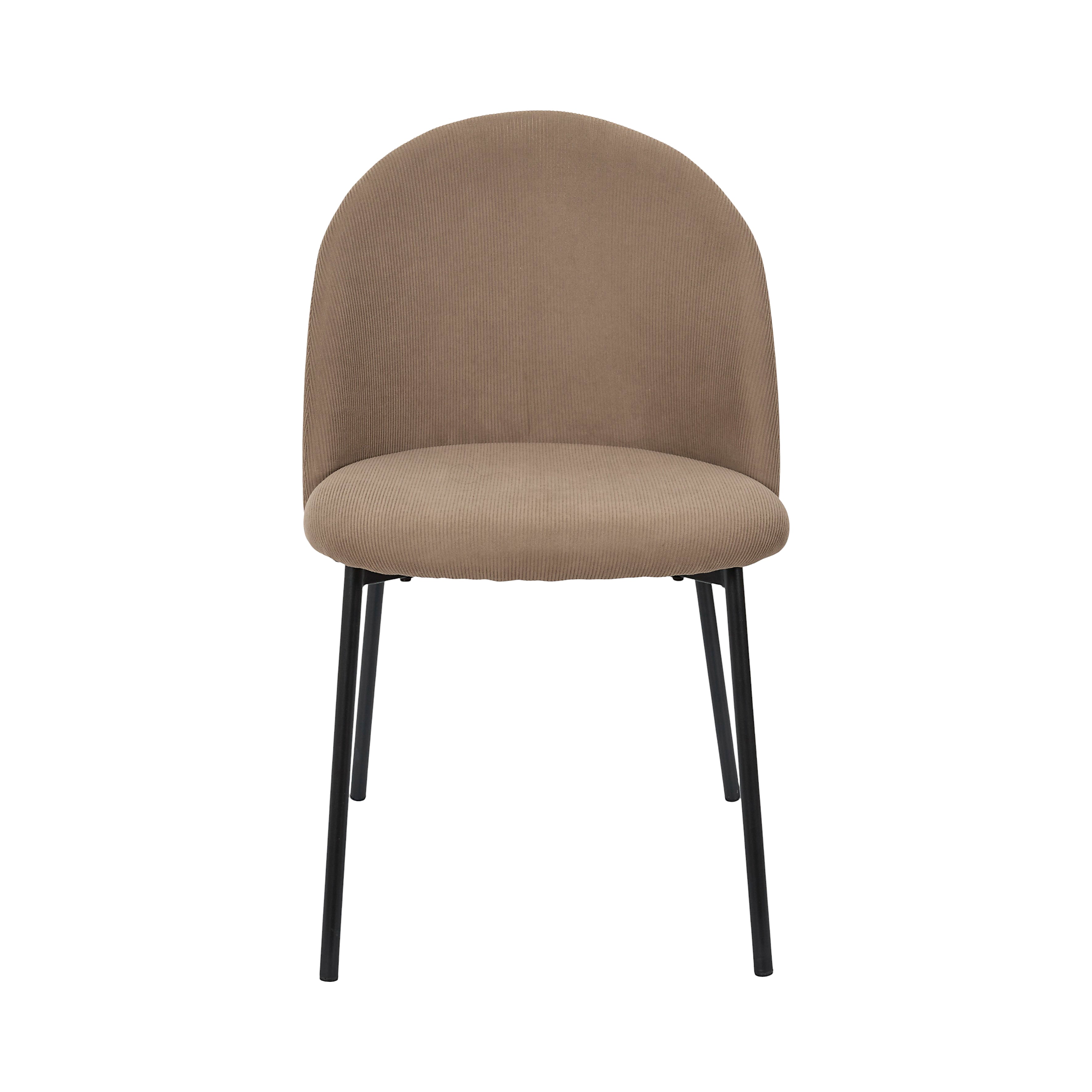 CHAISE COTELE DOSSIER ARCHE JULES TAUPE - LOT DE 4