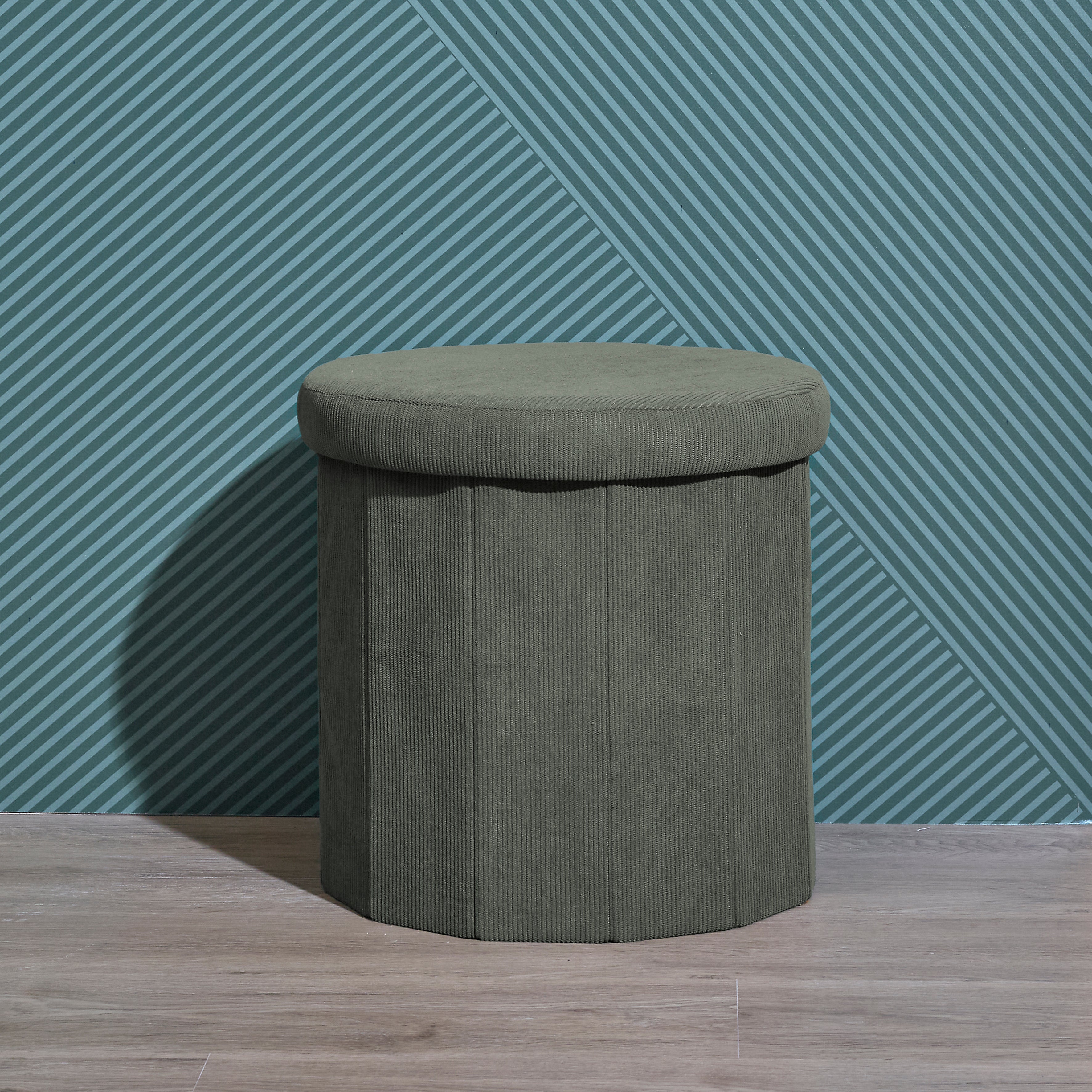 COFFRE POUF PLIABLE COTELE JULES VERT
