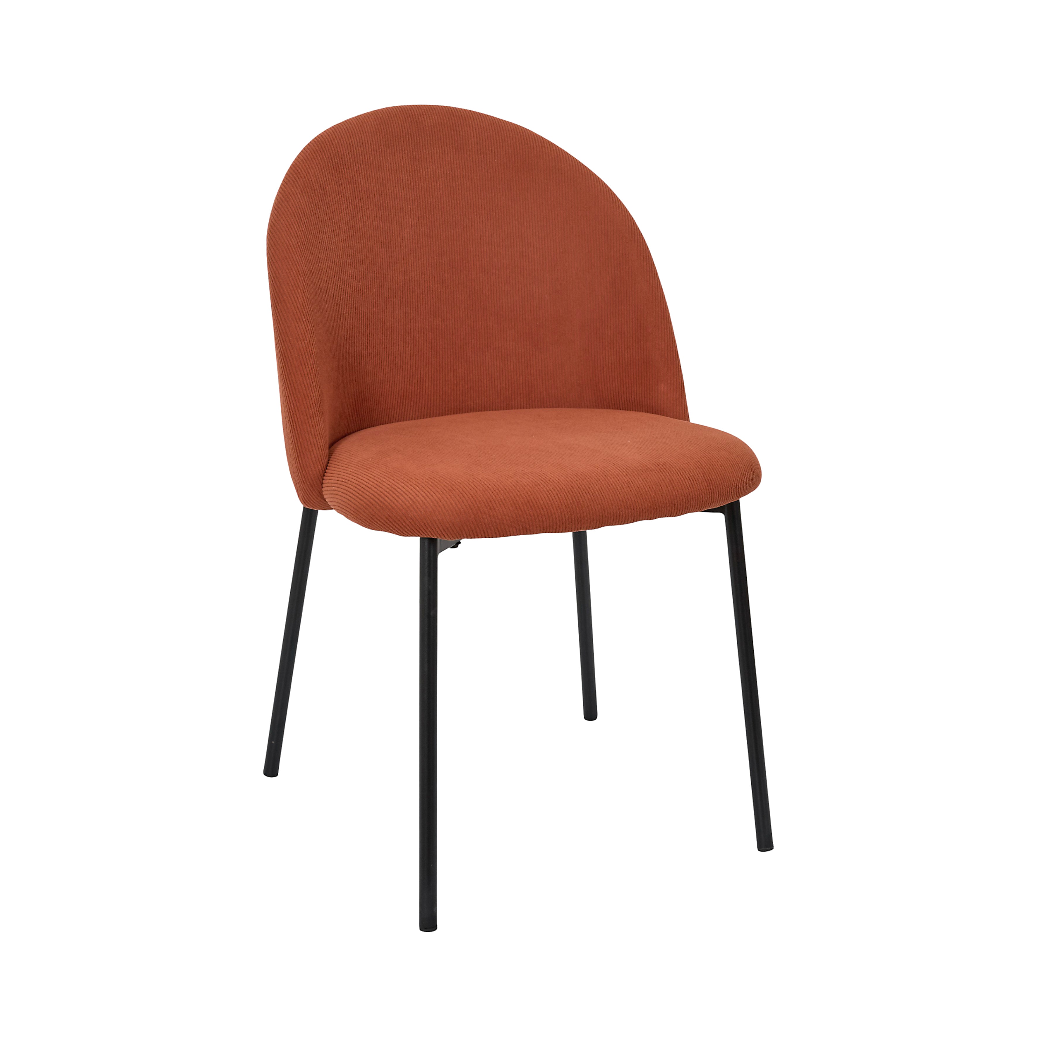 CHAISE COTELE DOSSIER ARCHE JULES TERRACOTTA - LOT DE 4