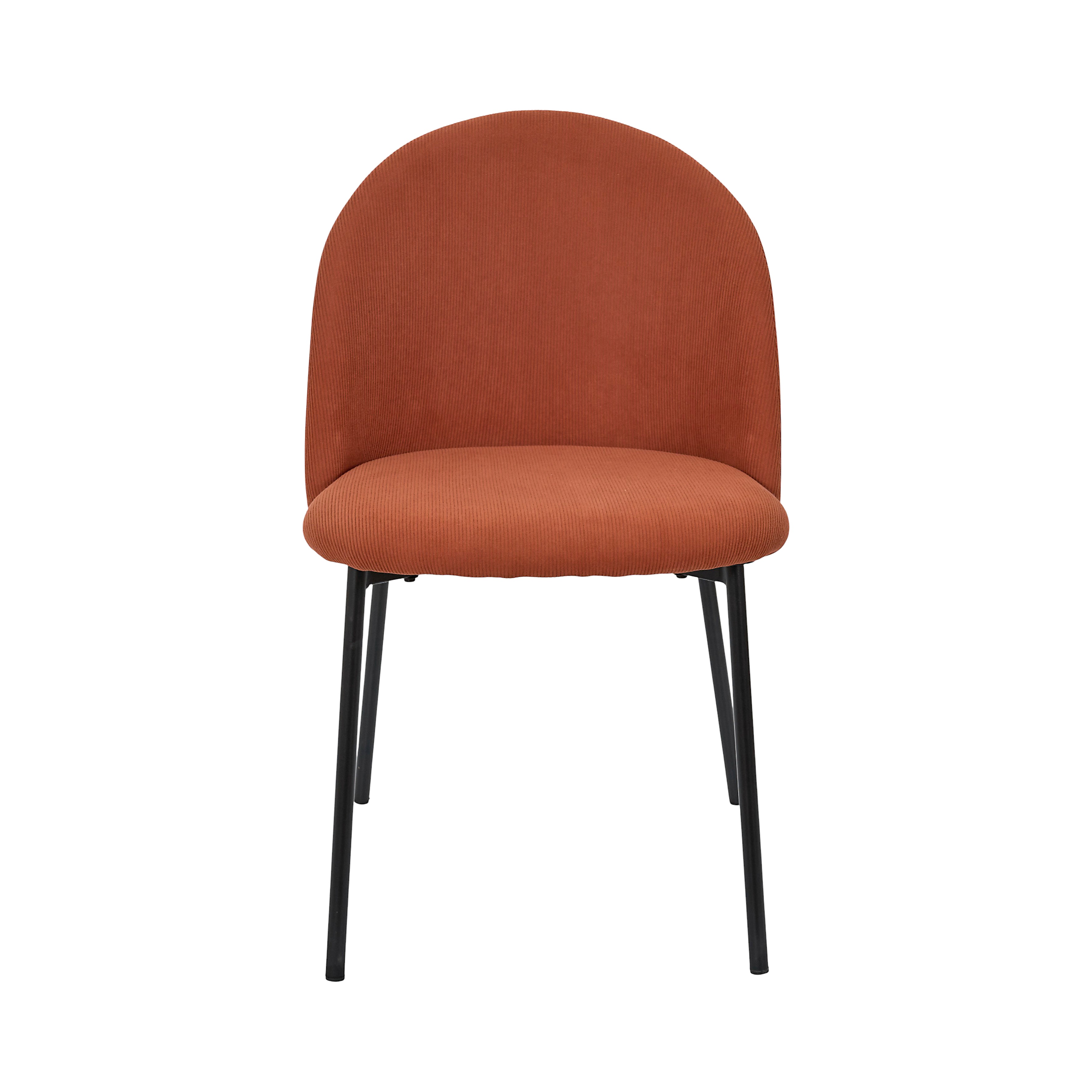 CHAISE COTELE DOSSIER ARCHE JULES TERRACOTTA - LOT DE 4