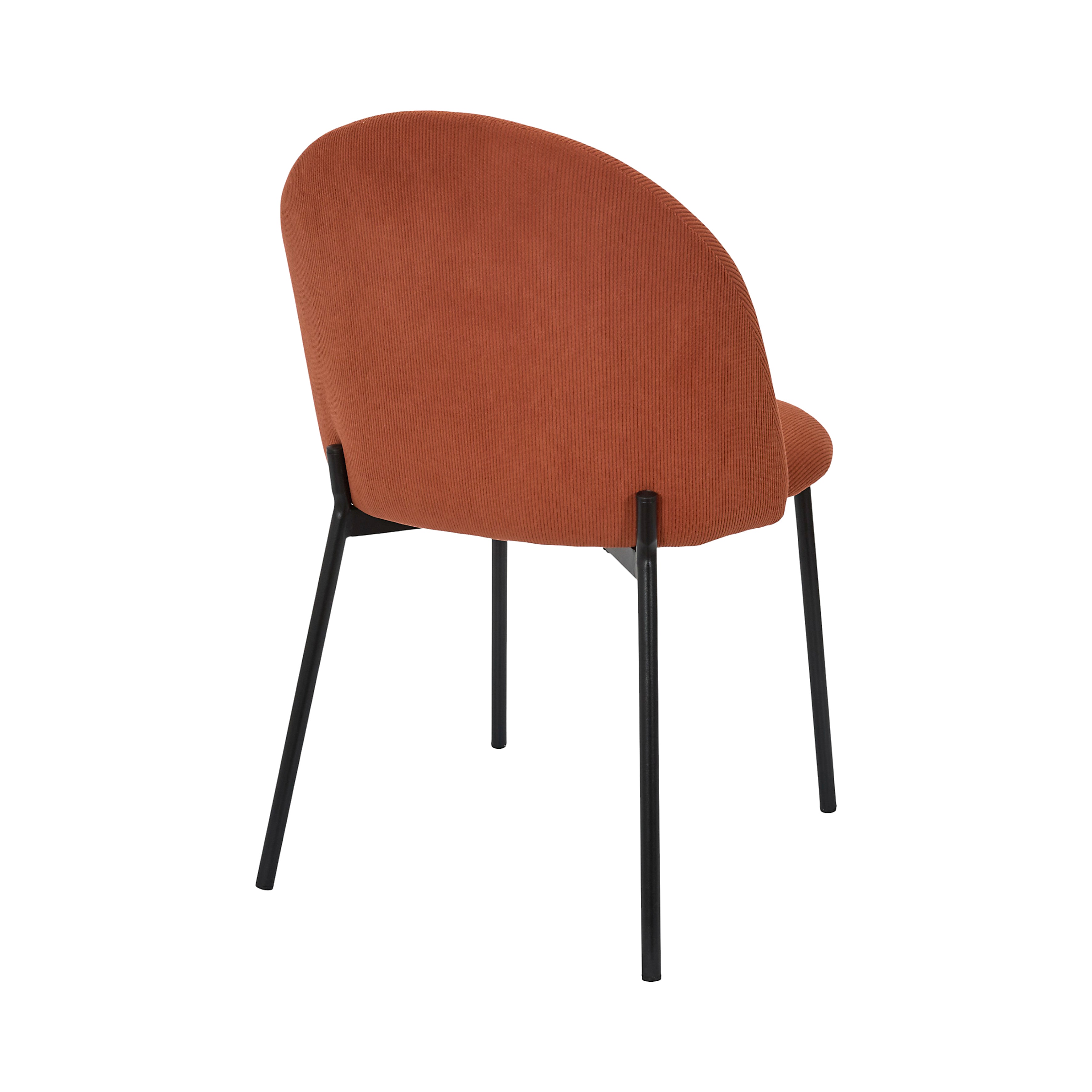 CHAISE COTELE DOSSIER ARCHE JULES TERRACOTTA - LOT DE 4