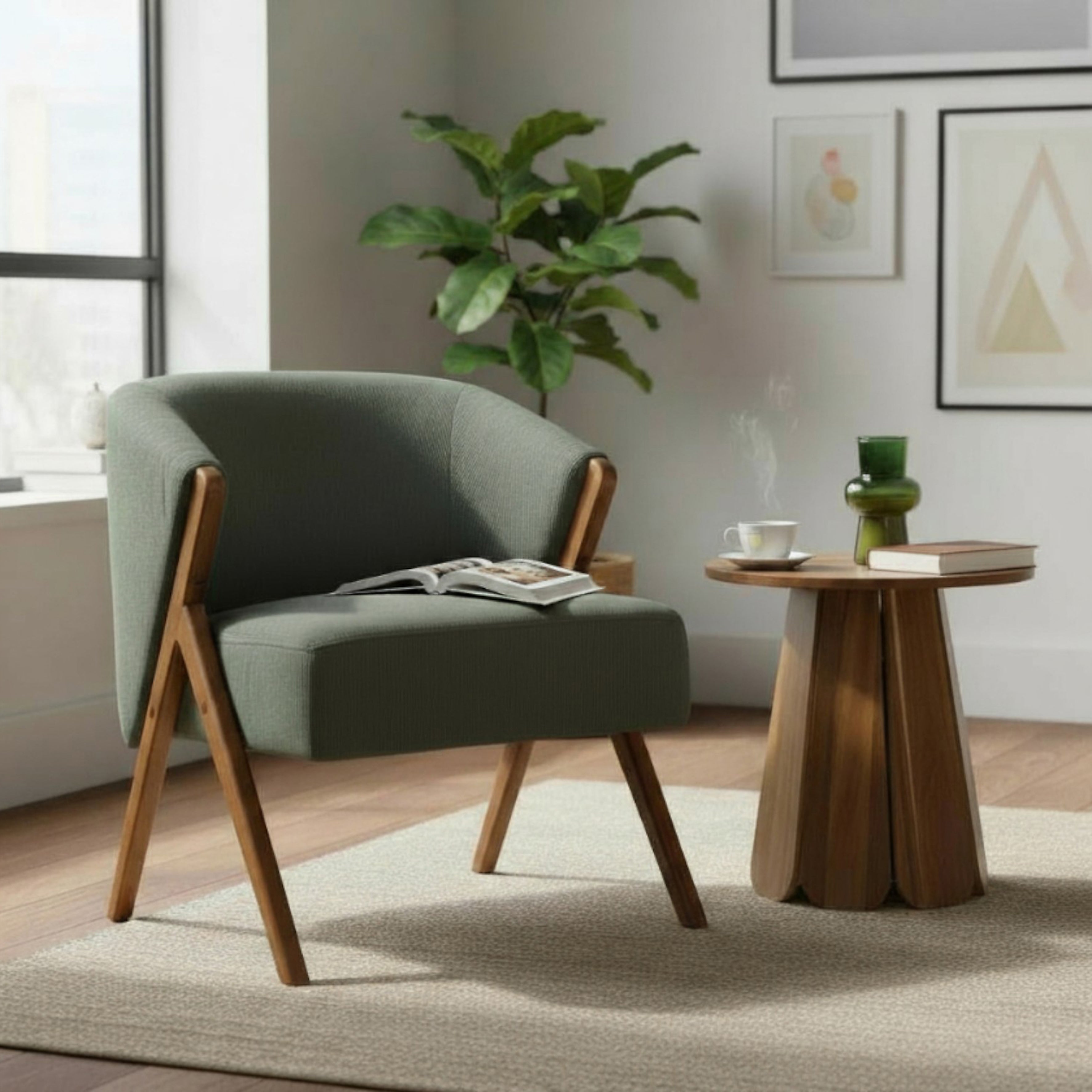 FAUTEUIL SALON COTELE JULES VERT