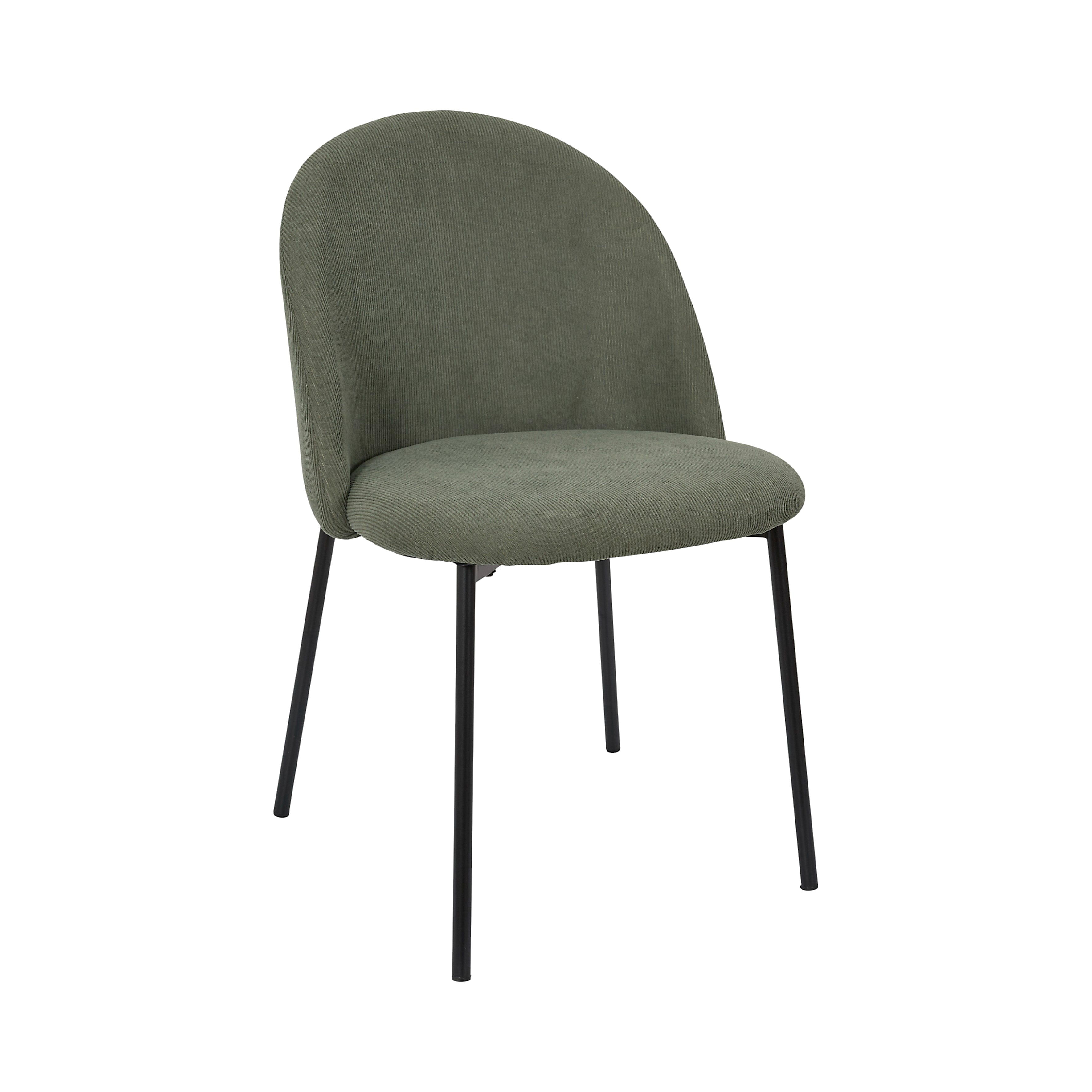CHAISE COTELE DOSSIER ARCHE JULES VERT - LOT DE 4