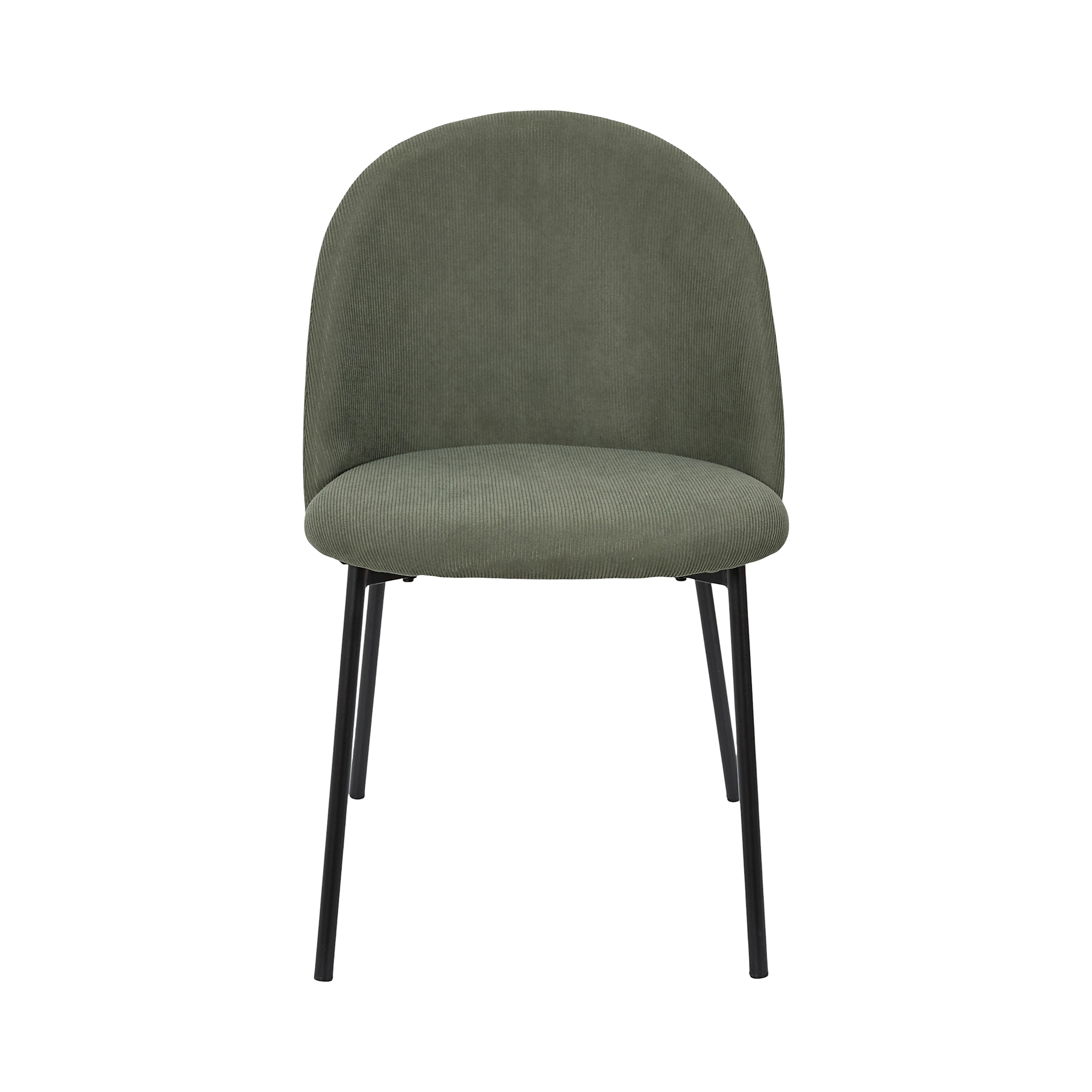 CHAISE COTELE DOSSIER ARCHE JULES VERT - LOT DE 4