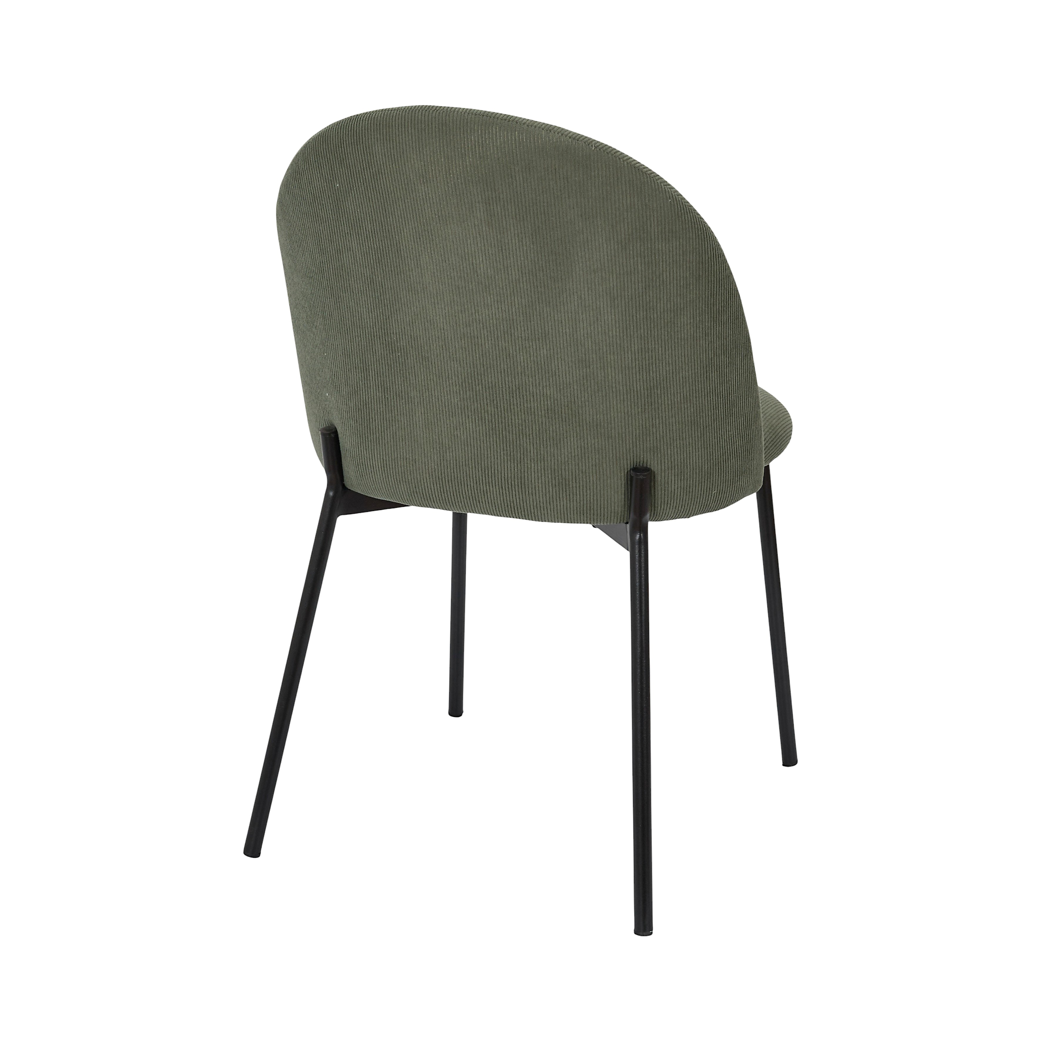 CHAISE COTELE DOSSIER ARCHE JULES VERT - LOT DE 4