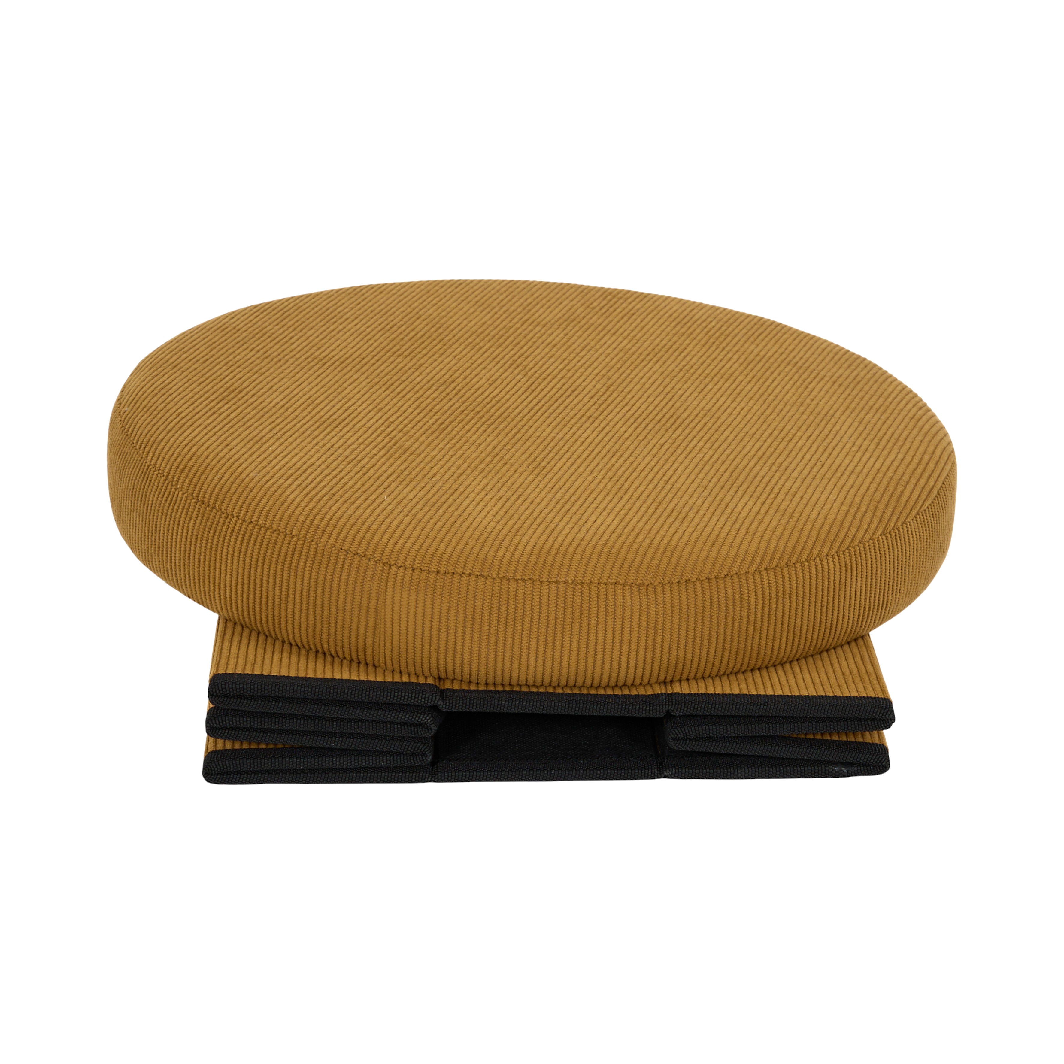 COFFRE POUF PLIABLE COTELE JULES JAUNE