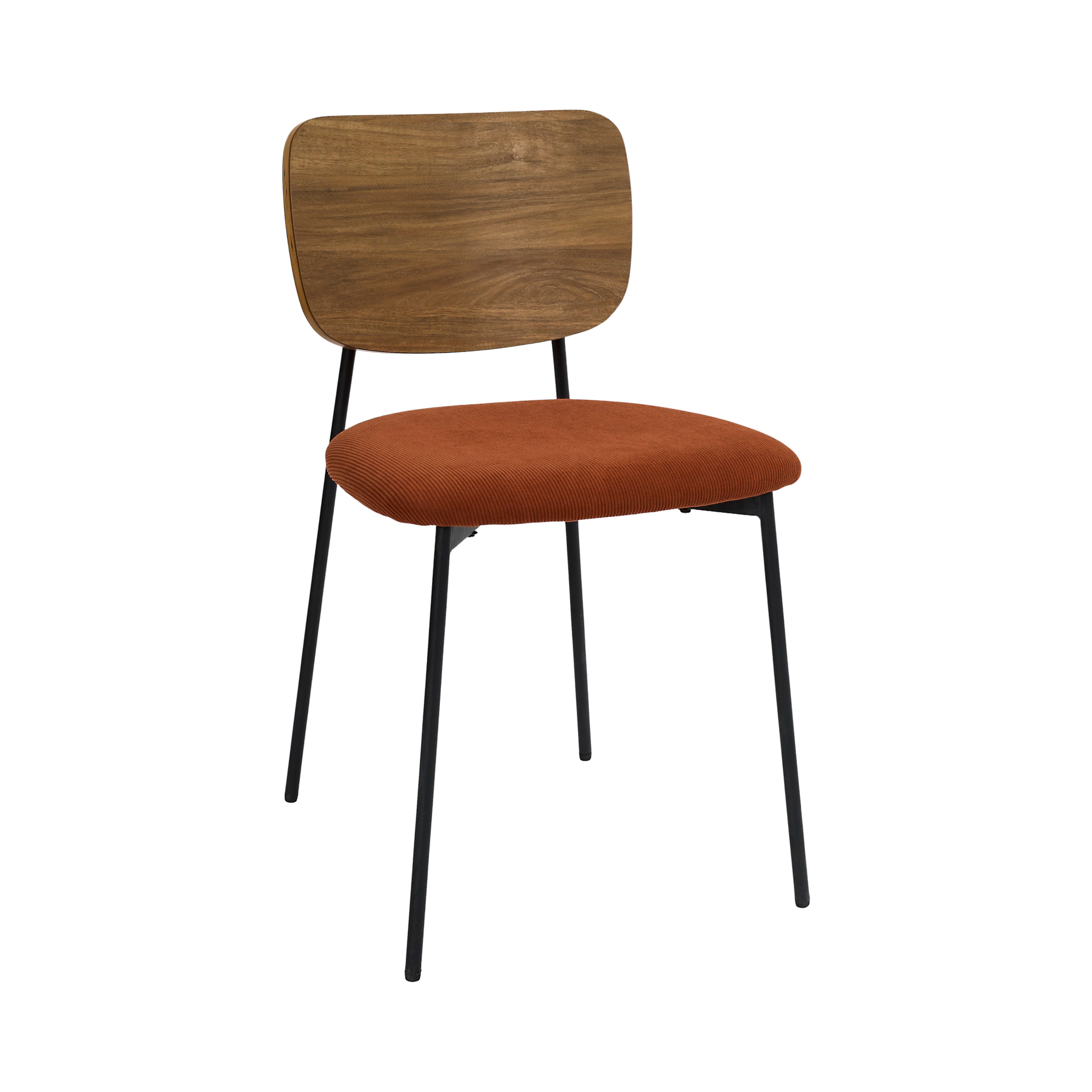 CHAISE COTELE BOIS JULES TERRACOTTA - LOT DE 4