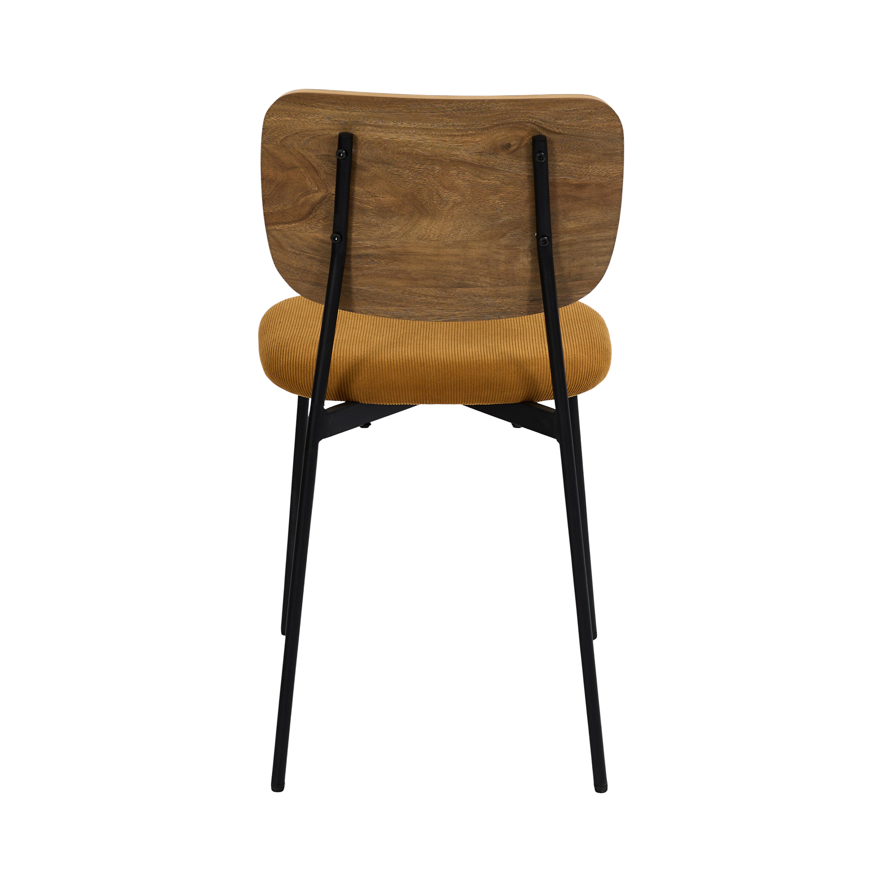 CHAISE COTELE BOIS JULES JAUNE - LOT DE 4