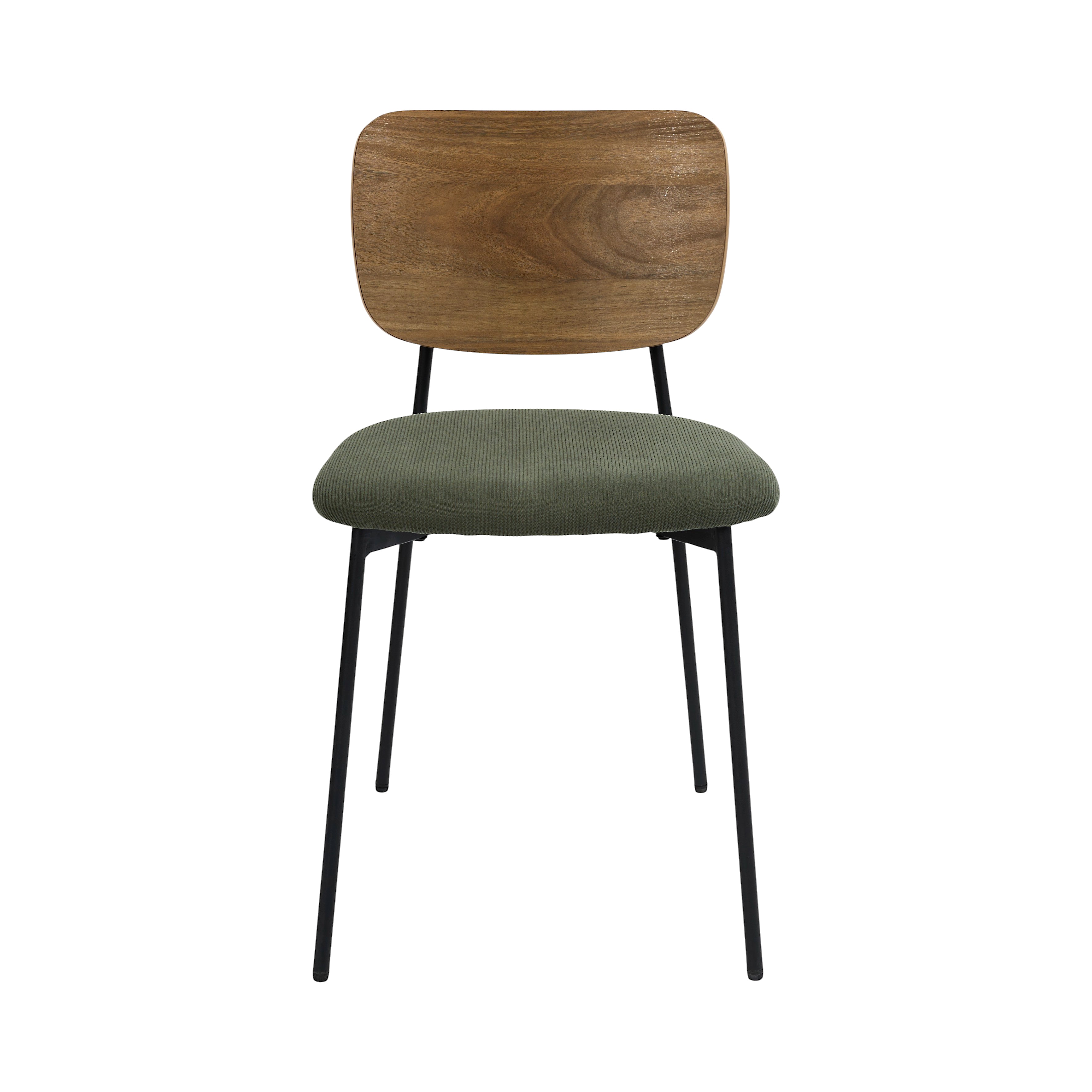 CHAISE COTELE BOIS JULES VERT - LOT DE 4