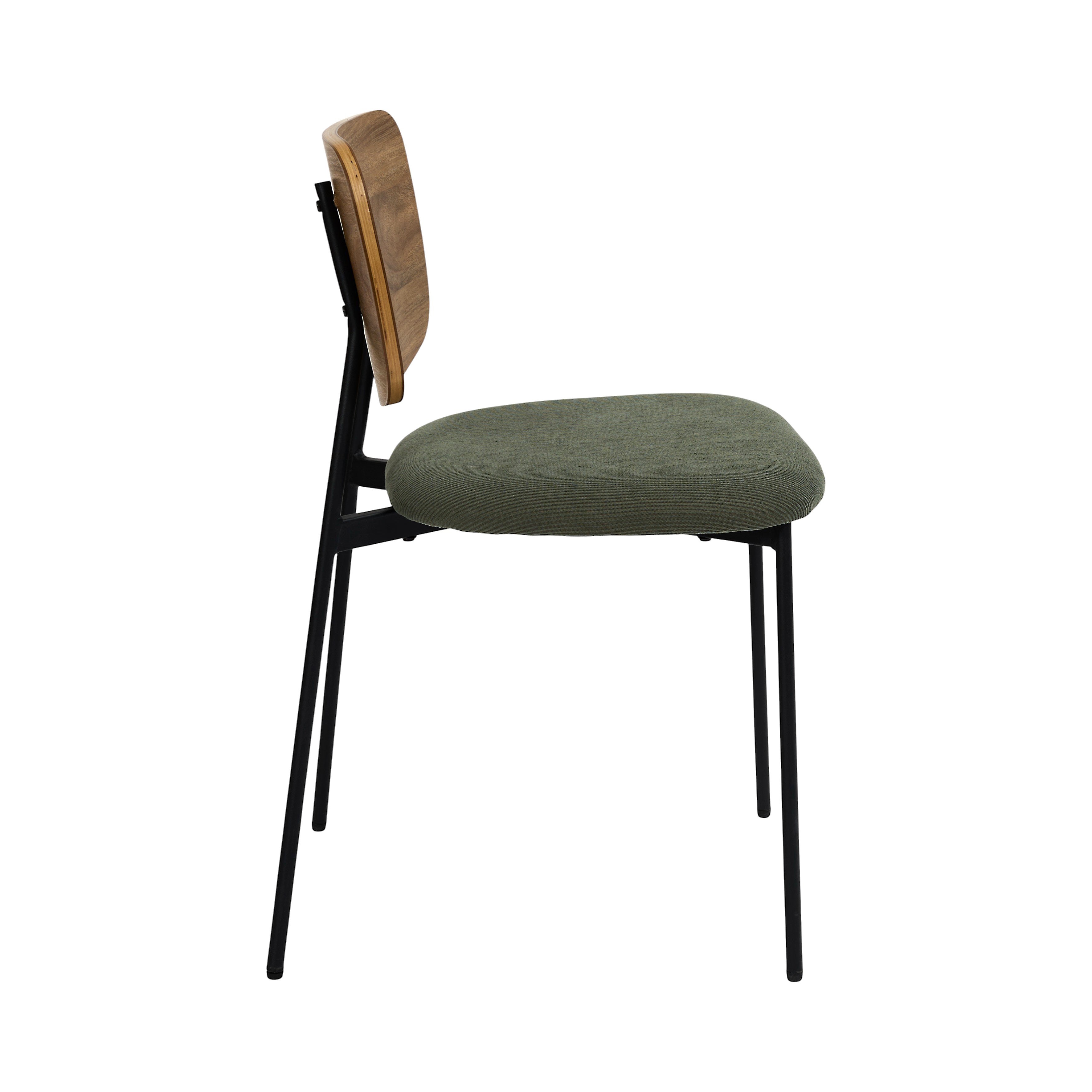 CHAISE COTELE BOIS JULES VERT - LOT DE 4