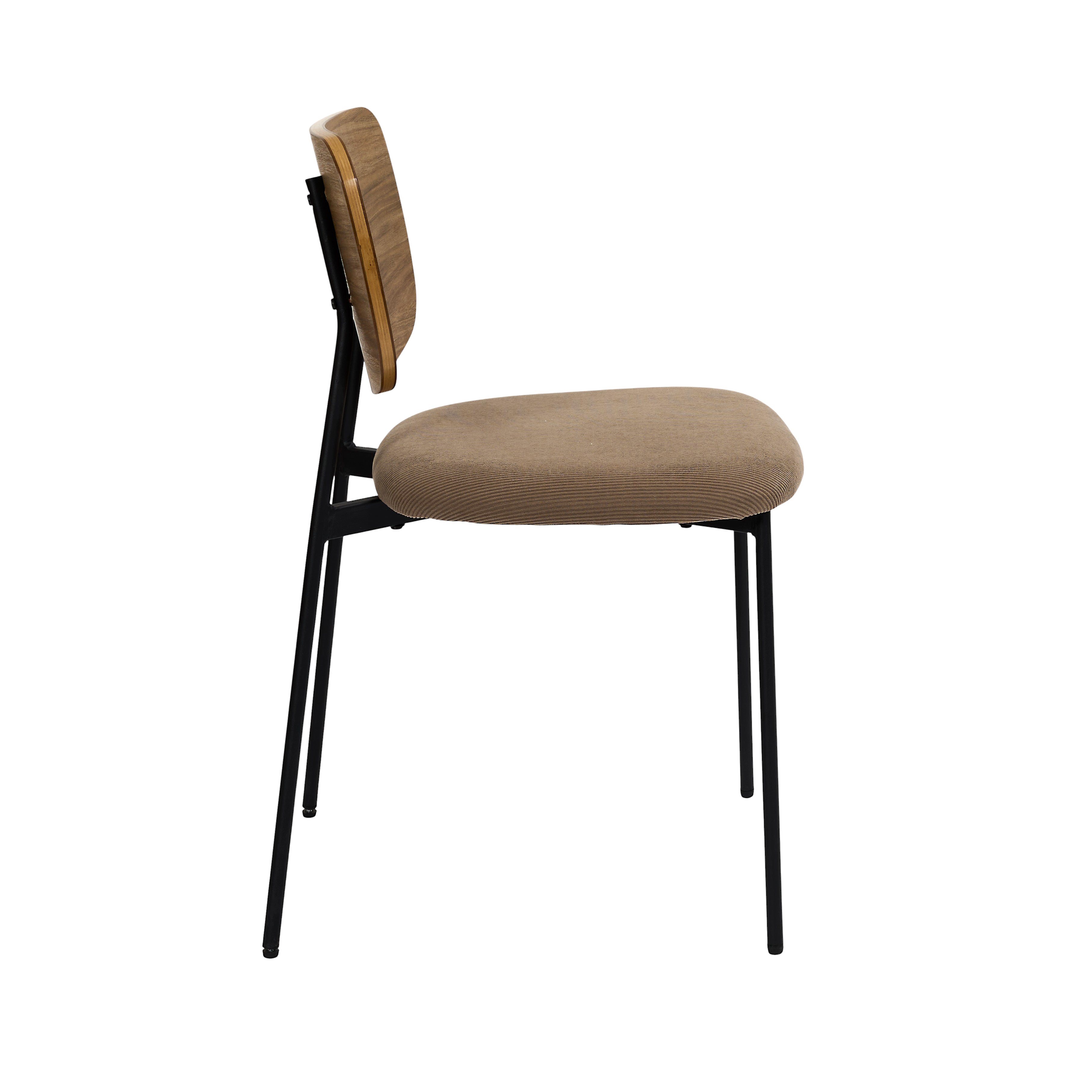 CHAISE COTELE BOIS JULES TAUPE - LOT DE 4
