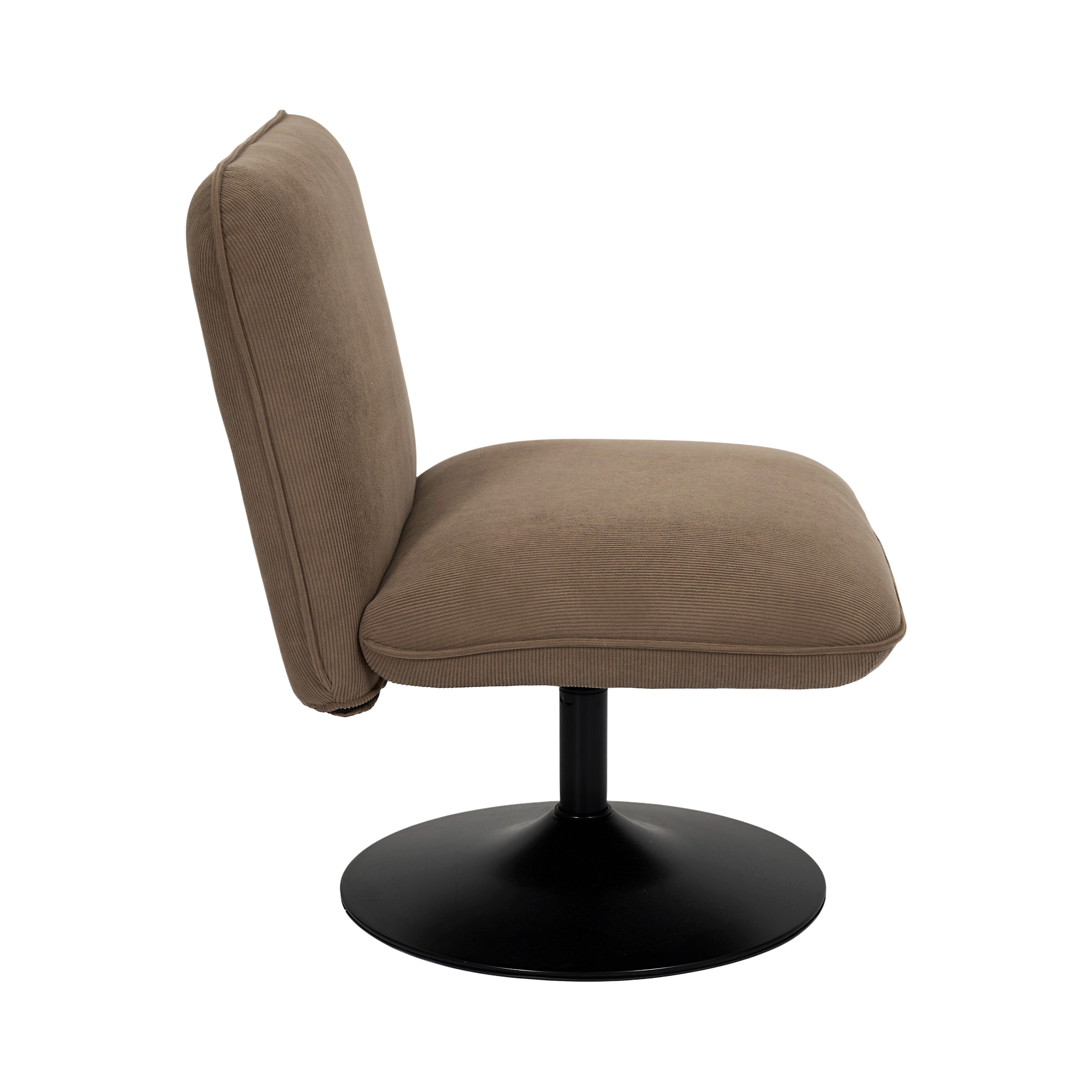 FAUTEUIL SALON PIVOTANT JULES TAUPE