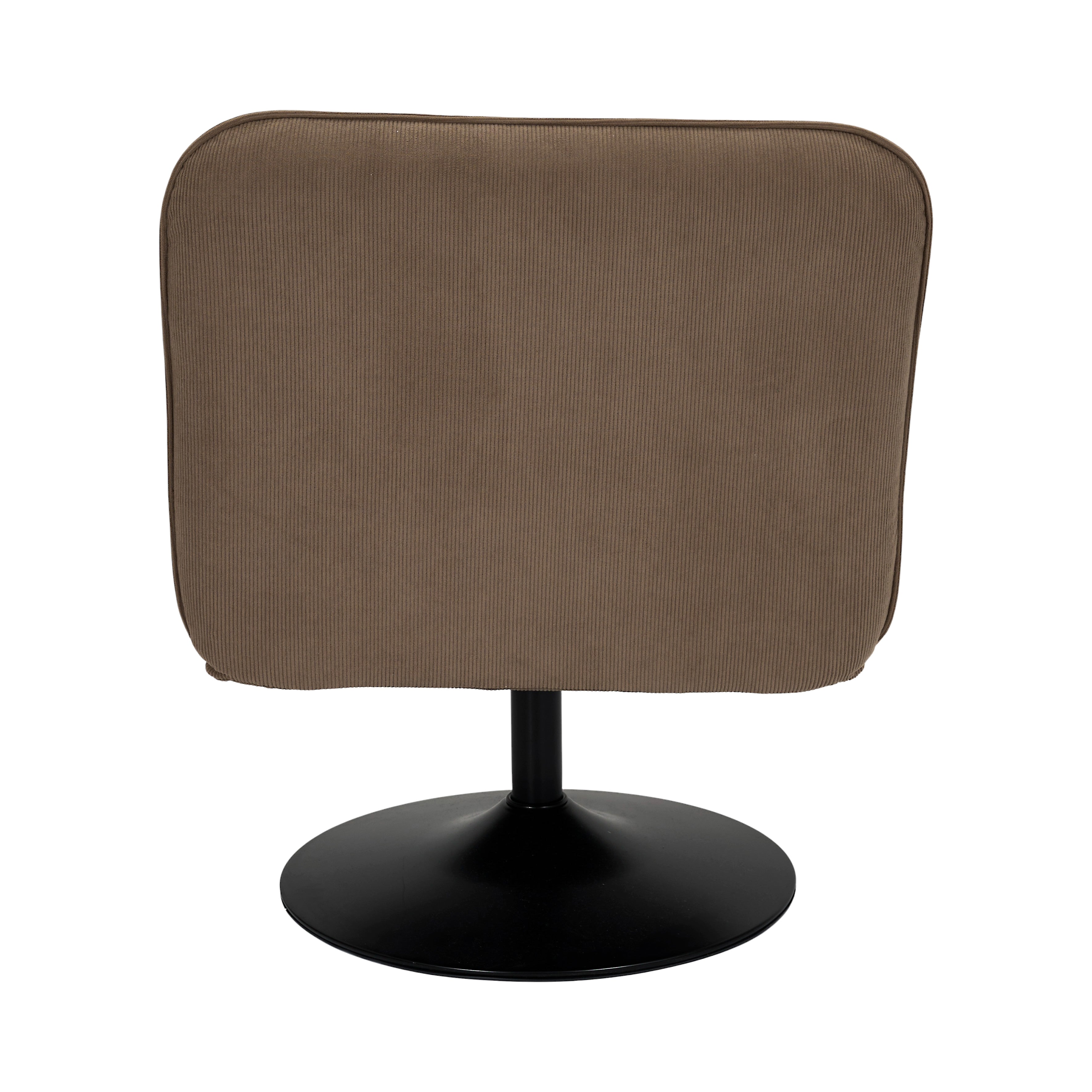 FAUTEUIL SALON PIVOTANT JULES TAUPE