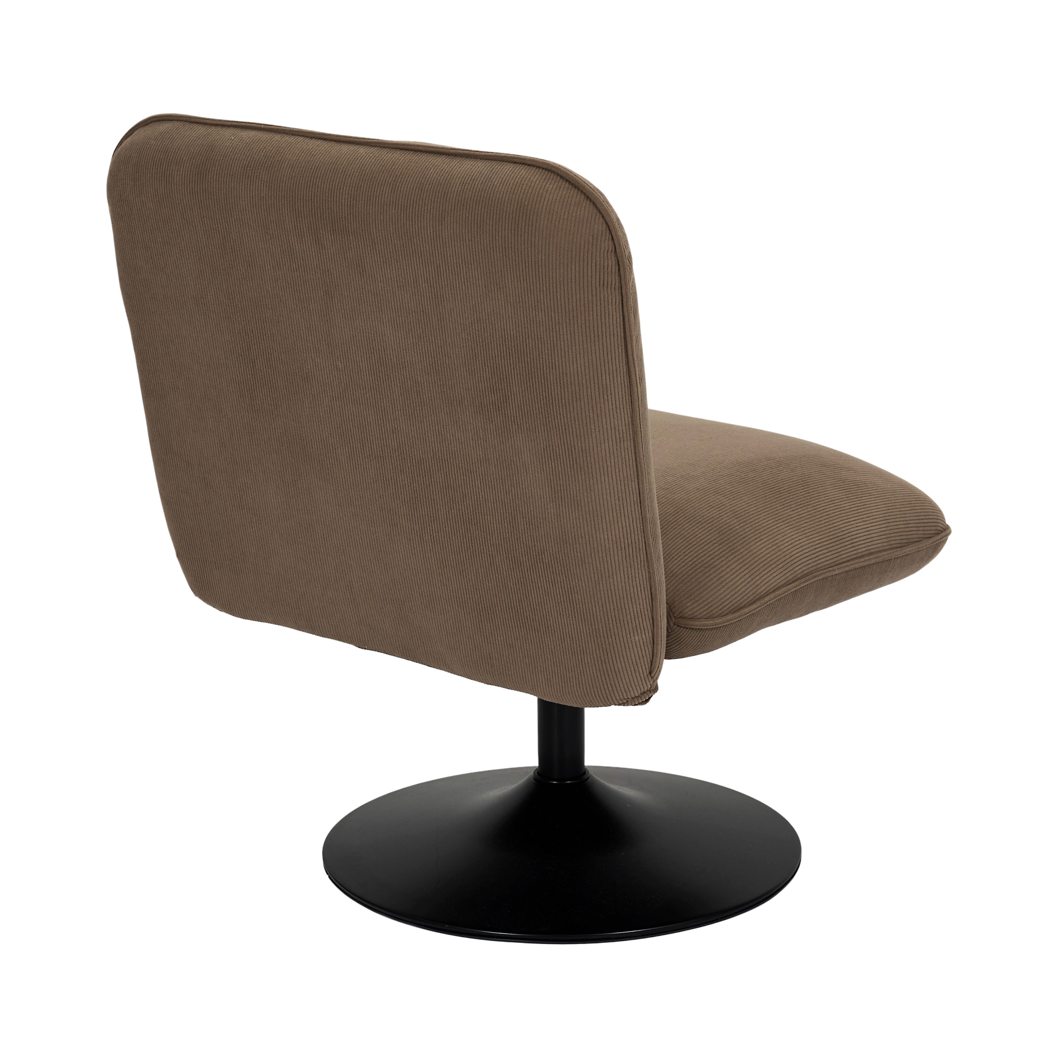FAUTEUIL SALON PIVOTANT JULES TAUPE