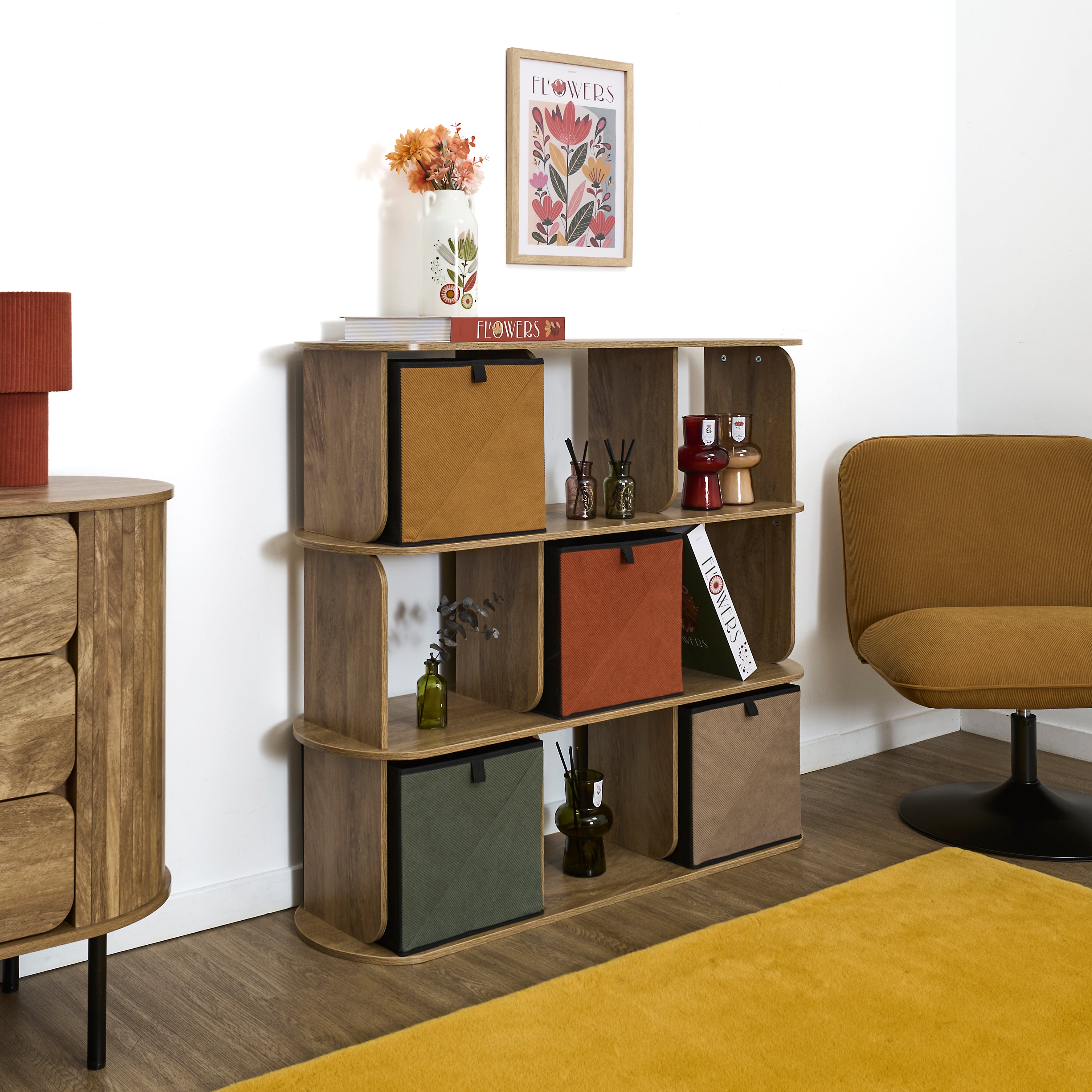 RANGEMENT MODULABLE 9 CASES HERITAGE