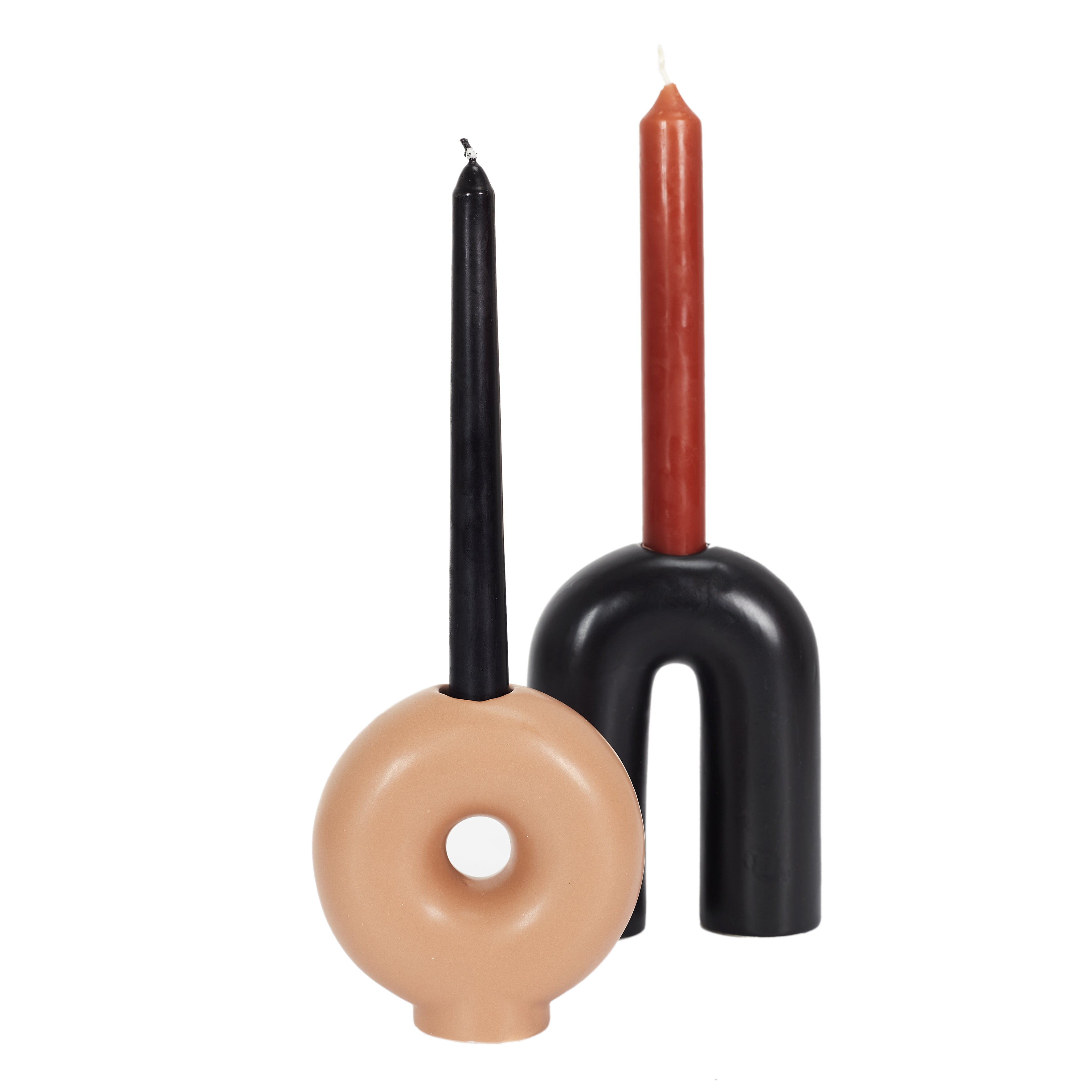 BOUGEOIR ROND BEIGE
