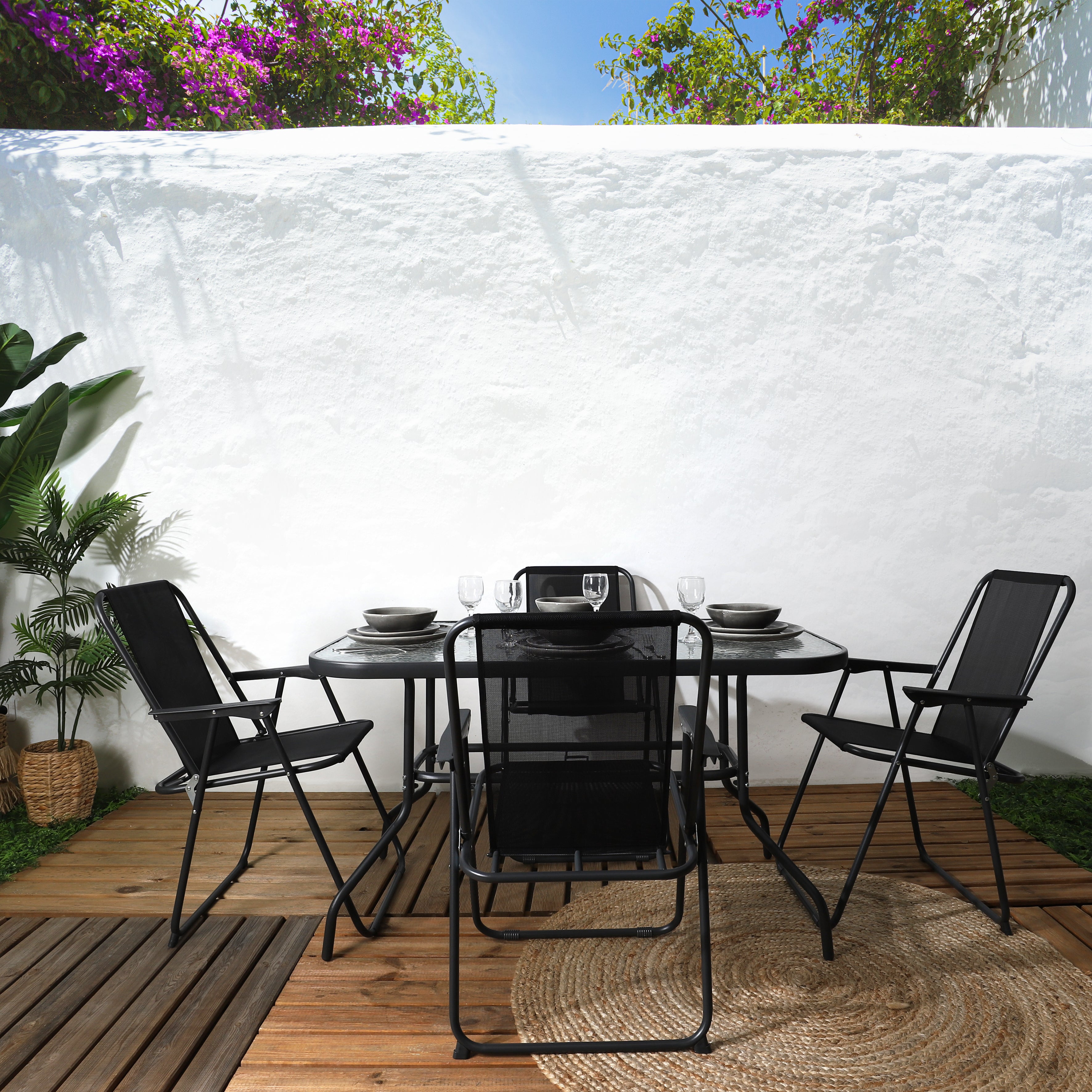 TABLE DE JARDIN 4 CHAISES PARASOL