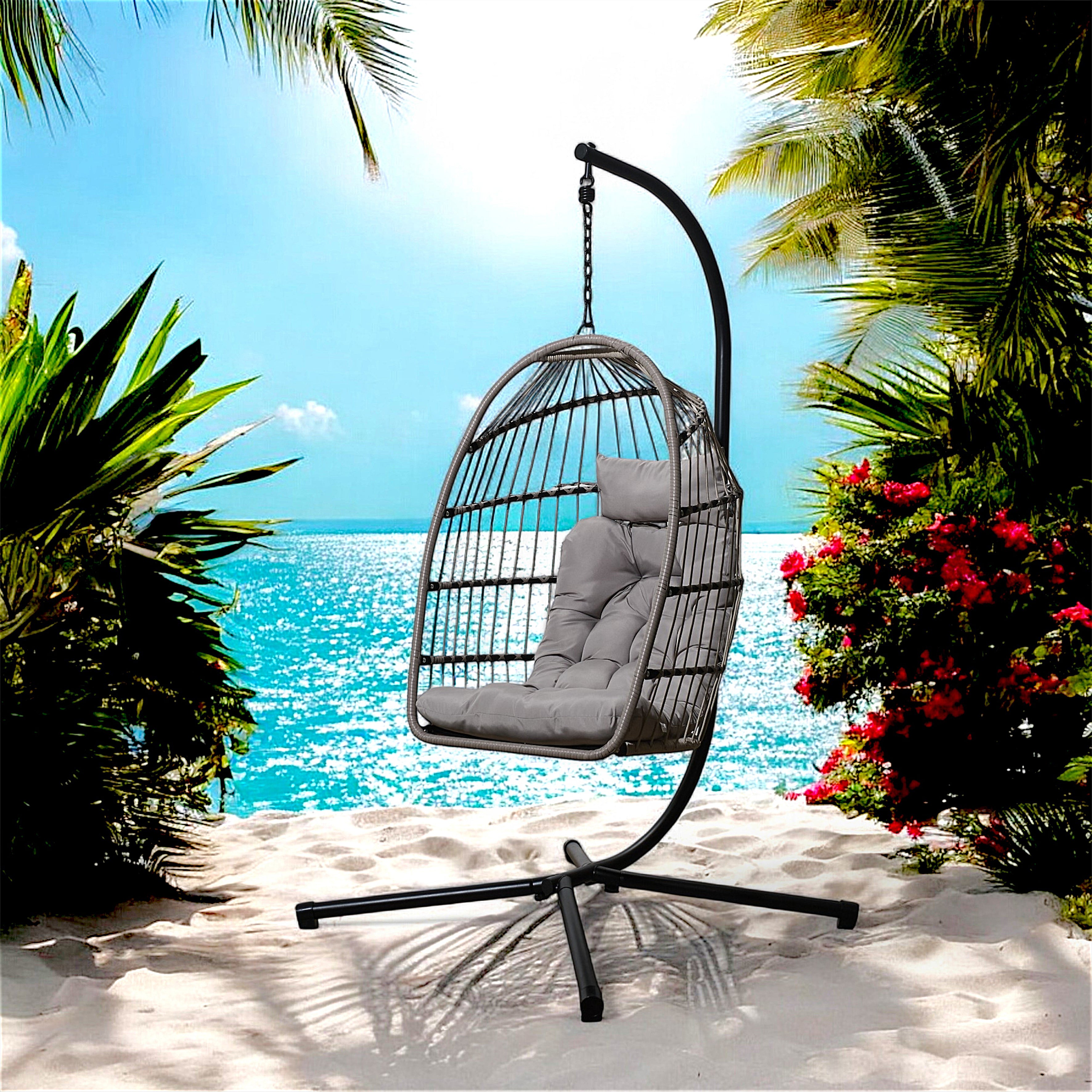 FAUTEUIL SUSPENDU HANOI GRIS