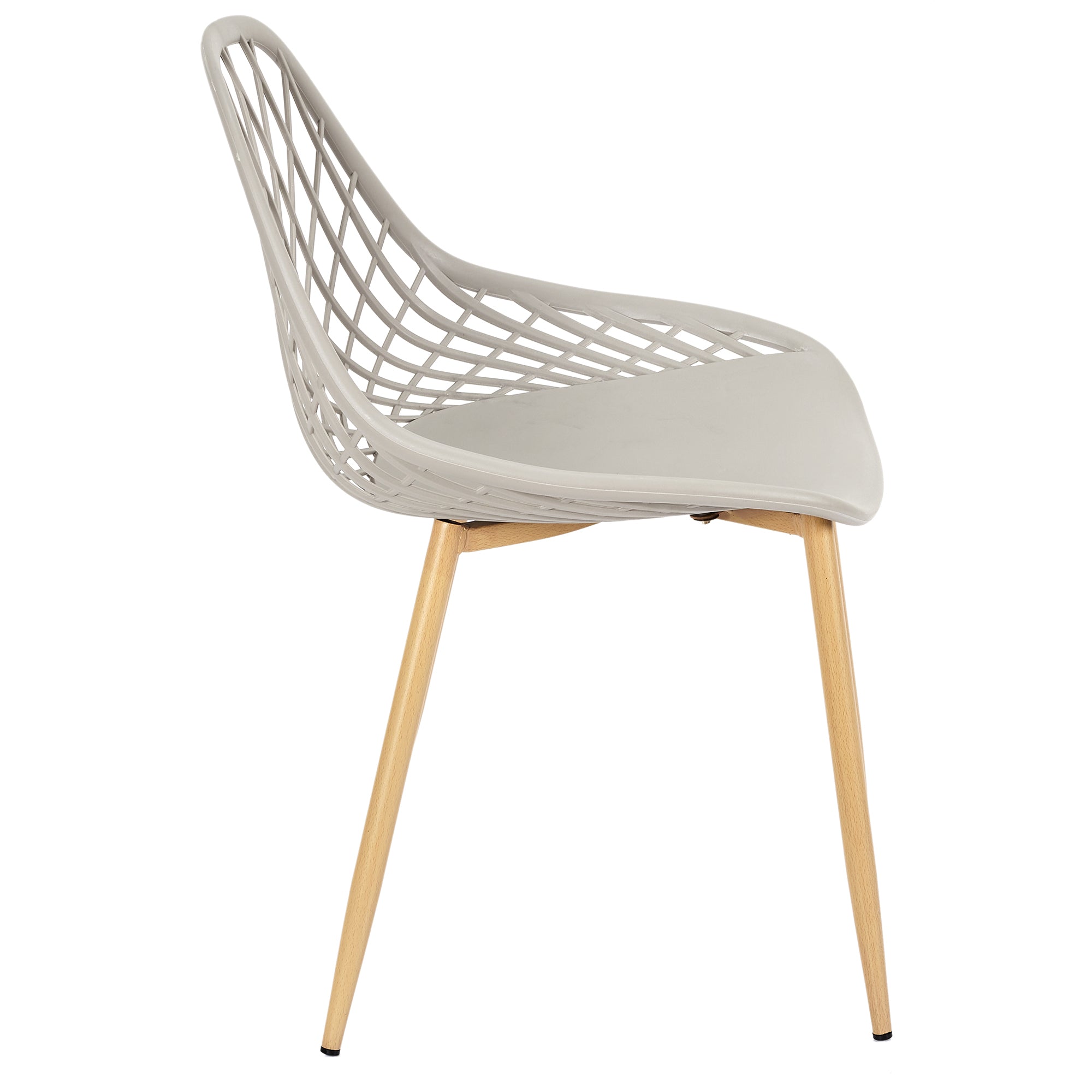 CHAISE EXTERIEUR PP MALAGA TAUPE - LOT DE 4