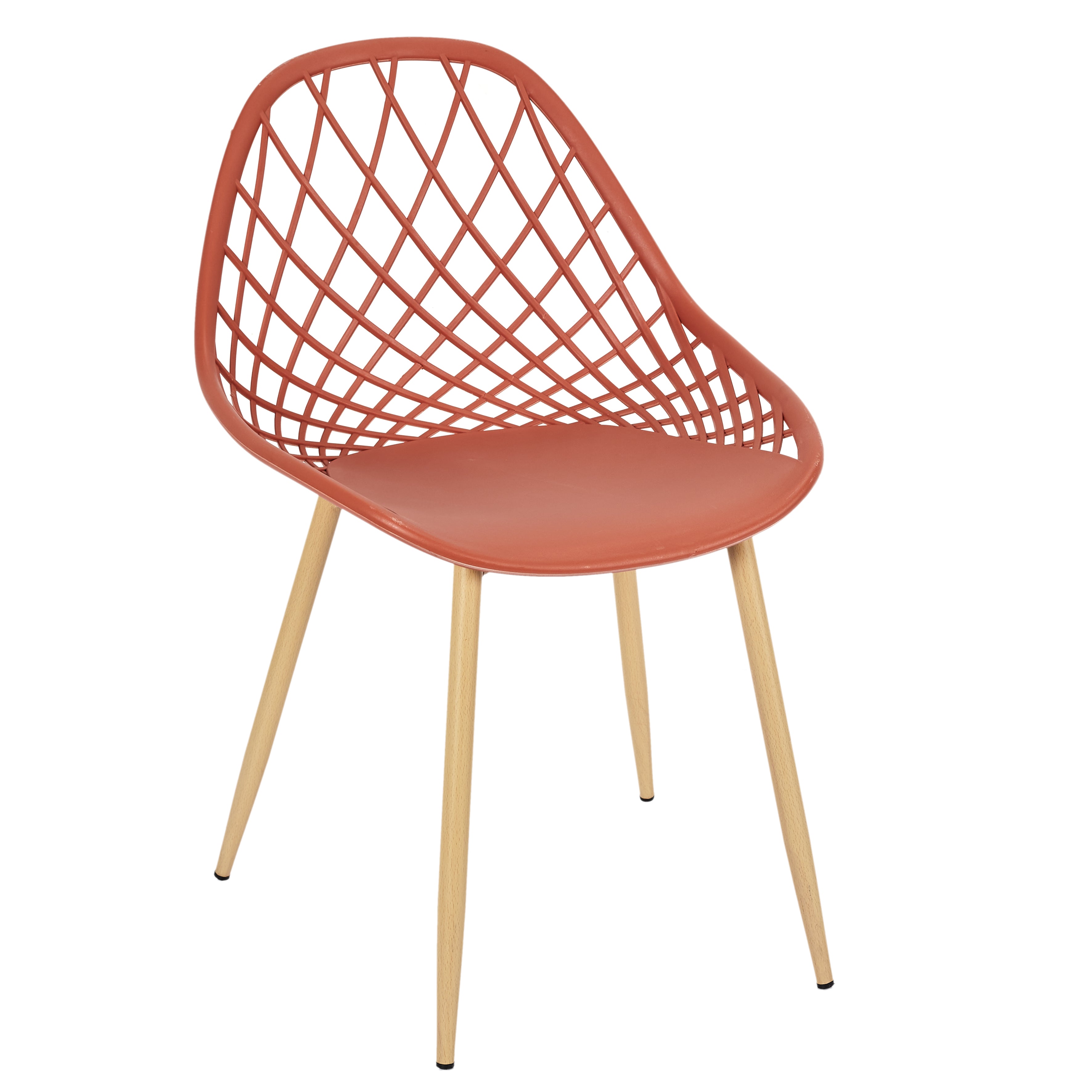 CHAISE EXTERIEUR PP MALAGA TERRACOTTA - LOT DE 4
