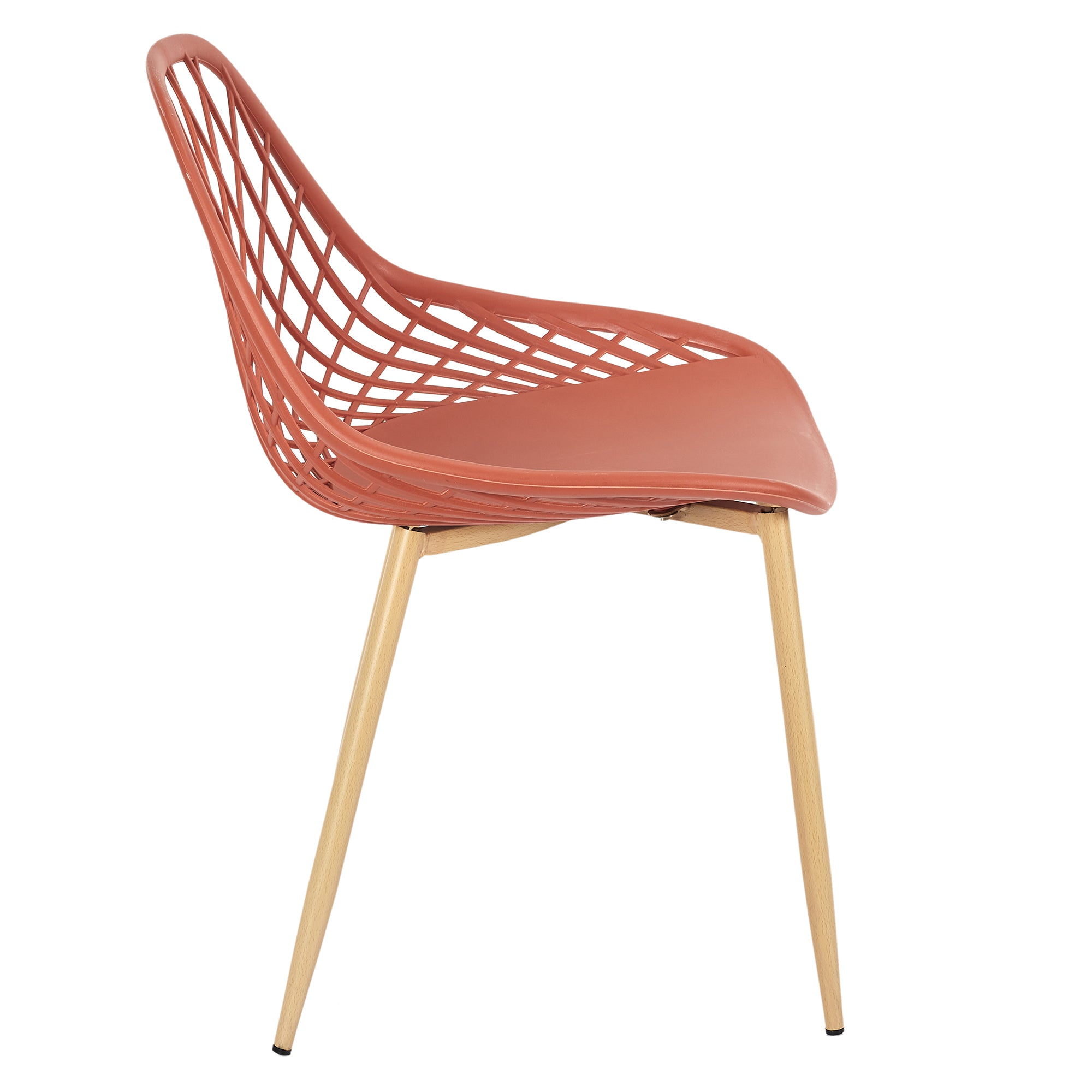 CHAISE EXTERIEUR PP MALAGA TERRACOTTA - LOT DE 4