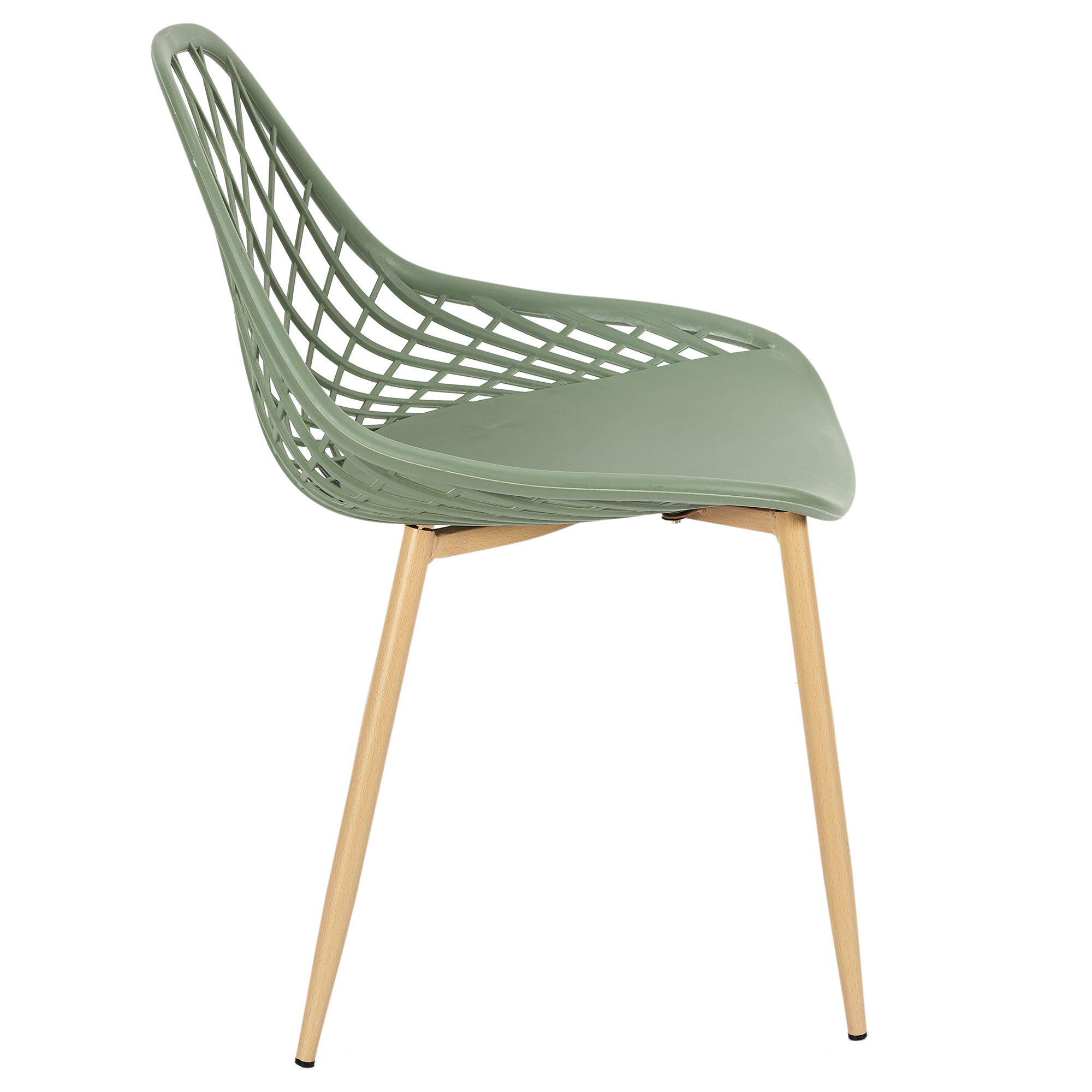 CHAISE EXTERIEUR PP MALAGA VERT - LOT DE 4