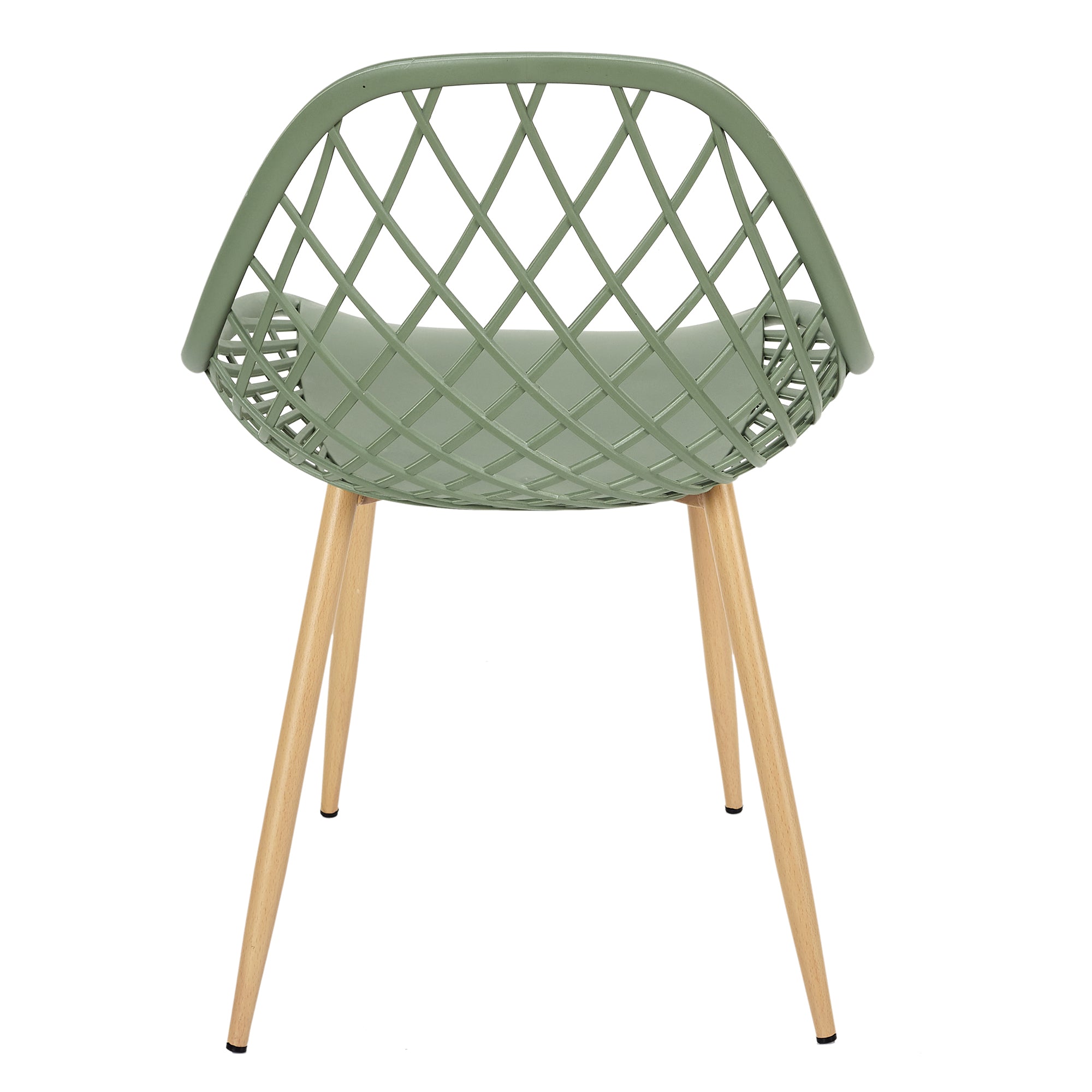 CHAISE EXTERIEUR PP MALAGA VERT - LOT DE 4