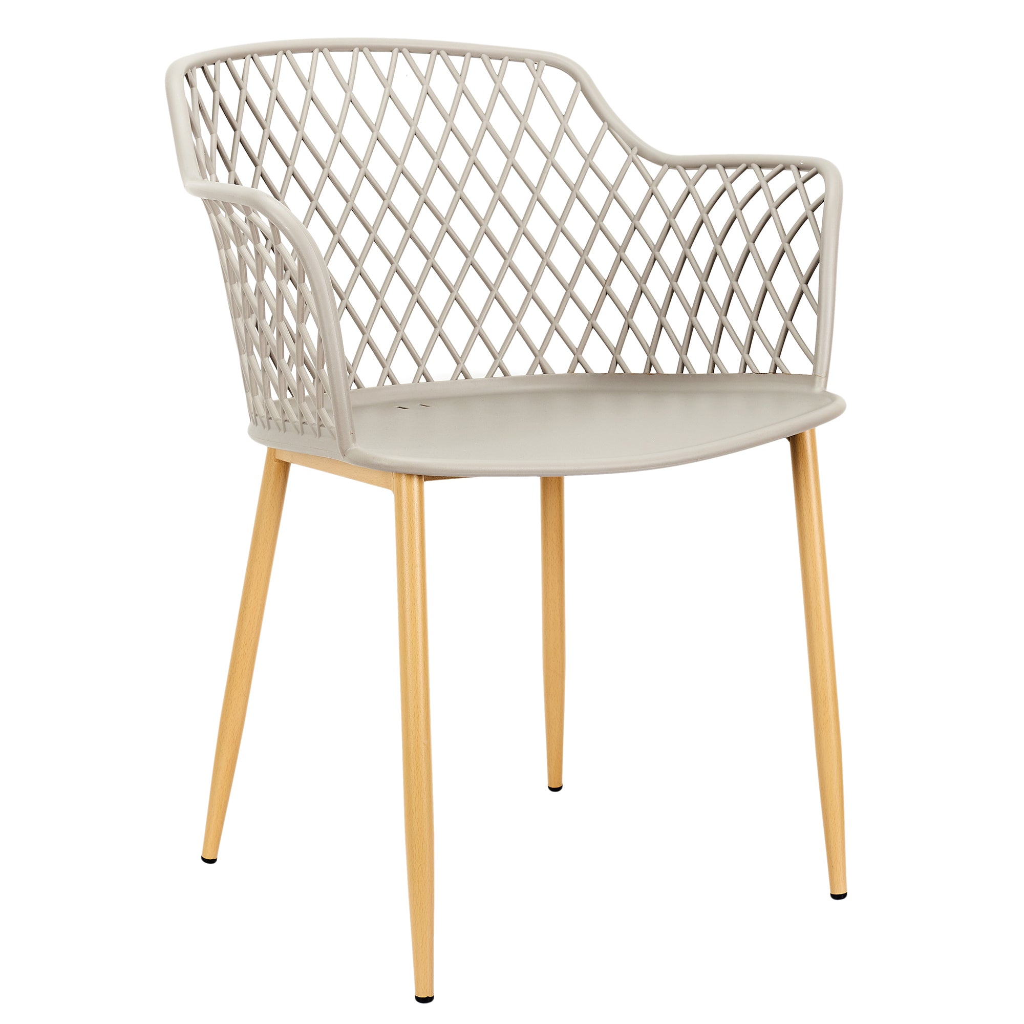 FAUTEUIL EXTERIEUR MALAGA TAUPE - LOT DE 4