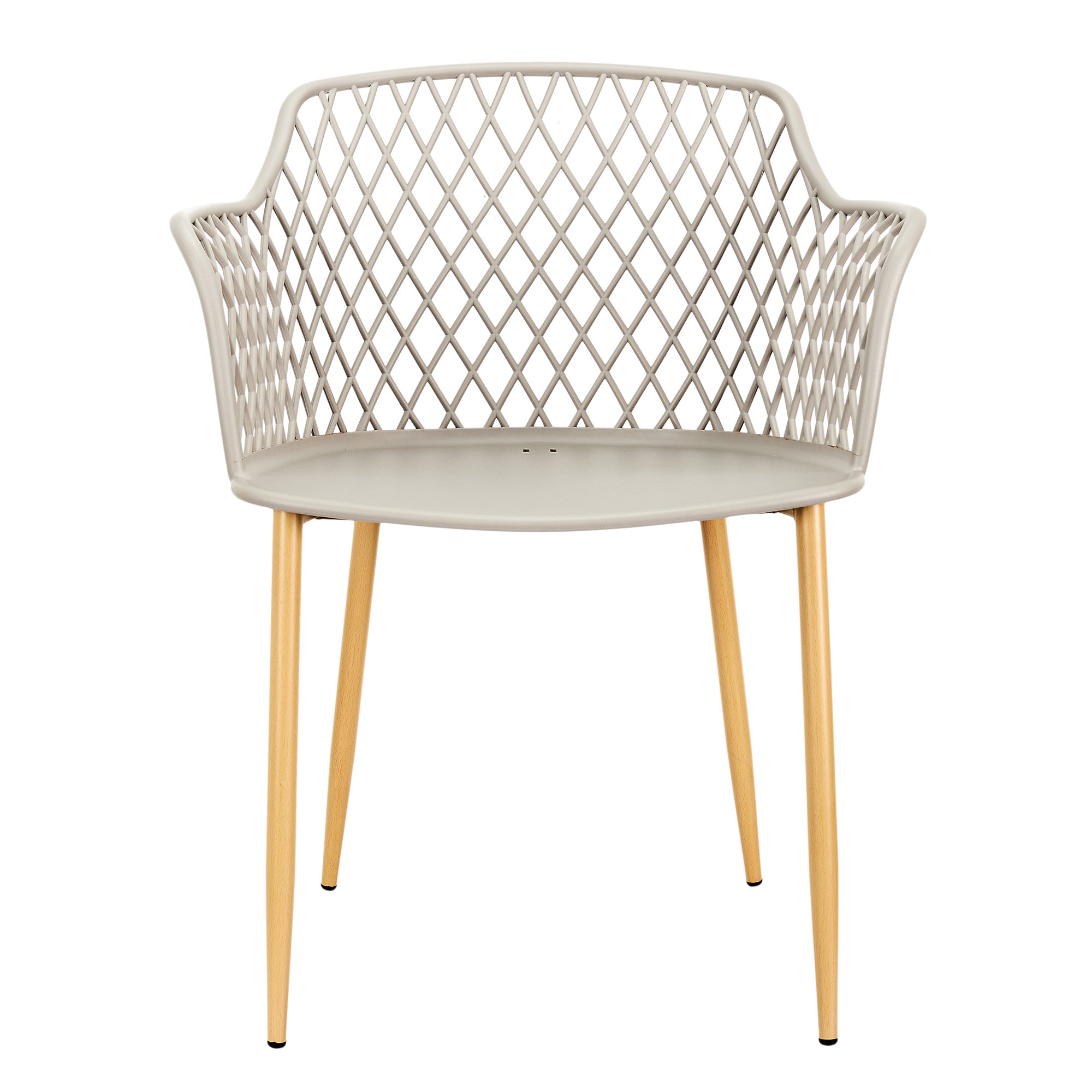 FAUTEUIL EXTERIEUR MALAGA TAUPE - LOT DE 4