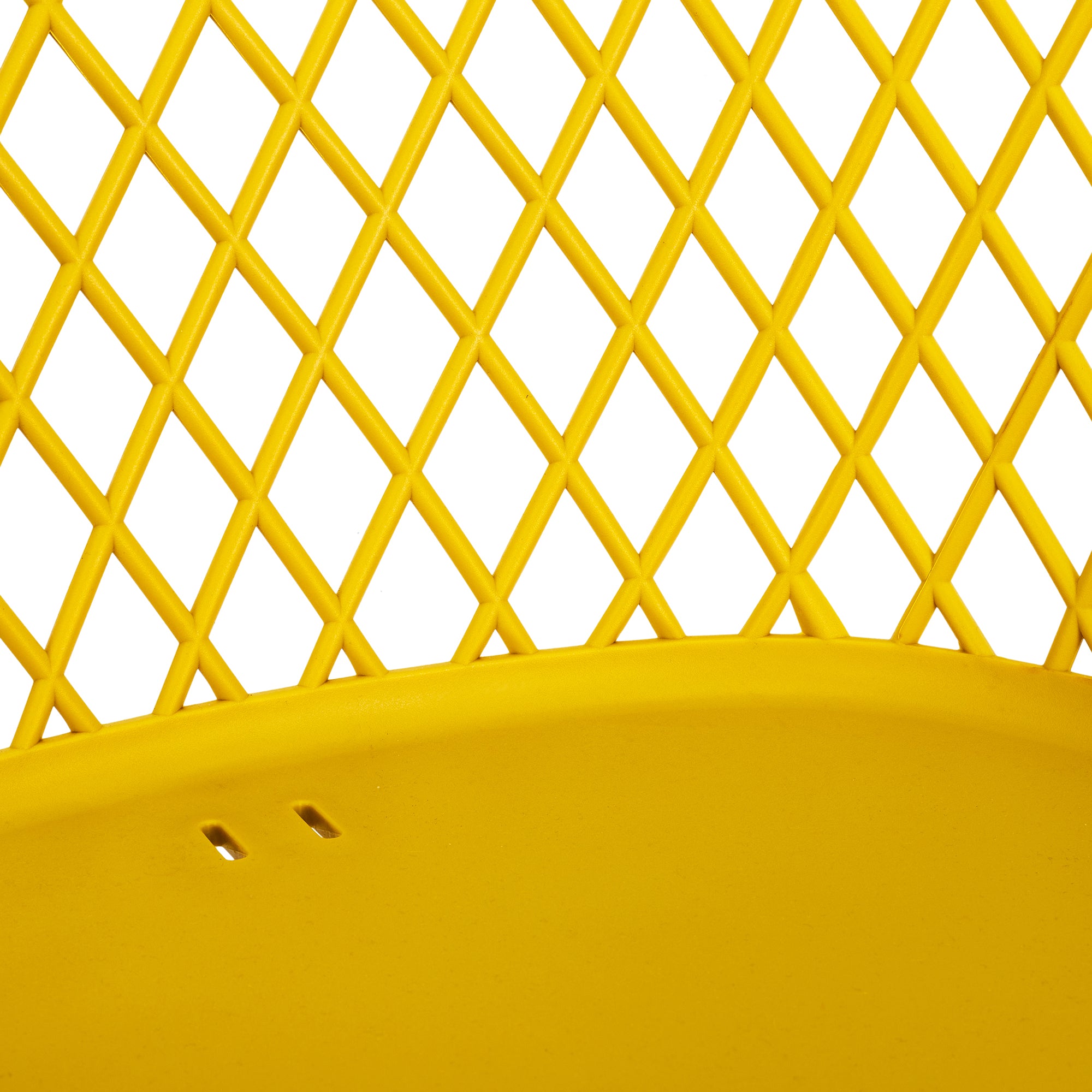FAUTEUIL EXTERIEUR MALAGA JAUNE - LOT DE 4