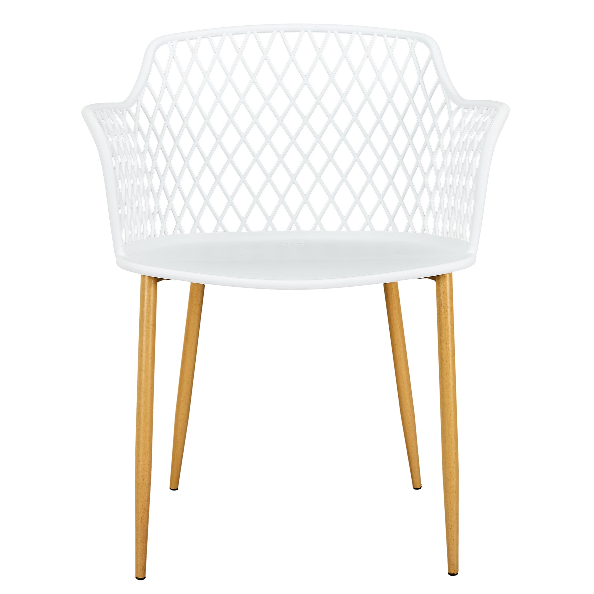 FAUTEUIL EXTERIEUR MALAGA BLANC - LOT DE 4