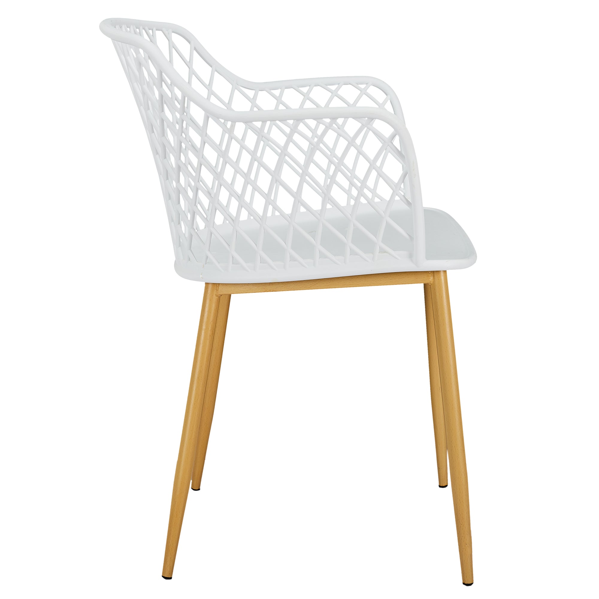 FAUTEUIL EXTERIEUR MALAGA BLANC - LOT DE 4