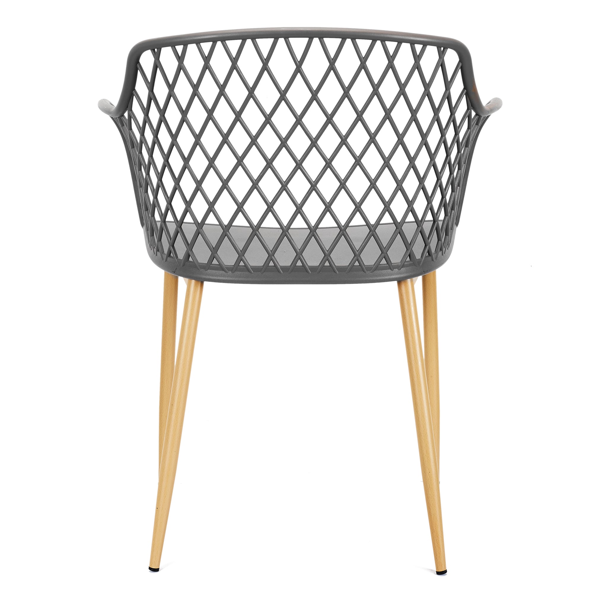 FAUTEUIL EXTERIEUR MALAGA GRIS - LOT DE 4
