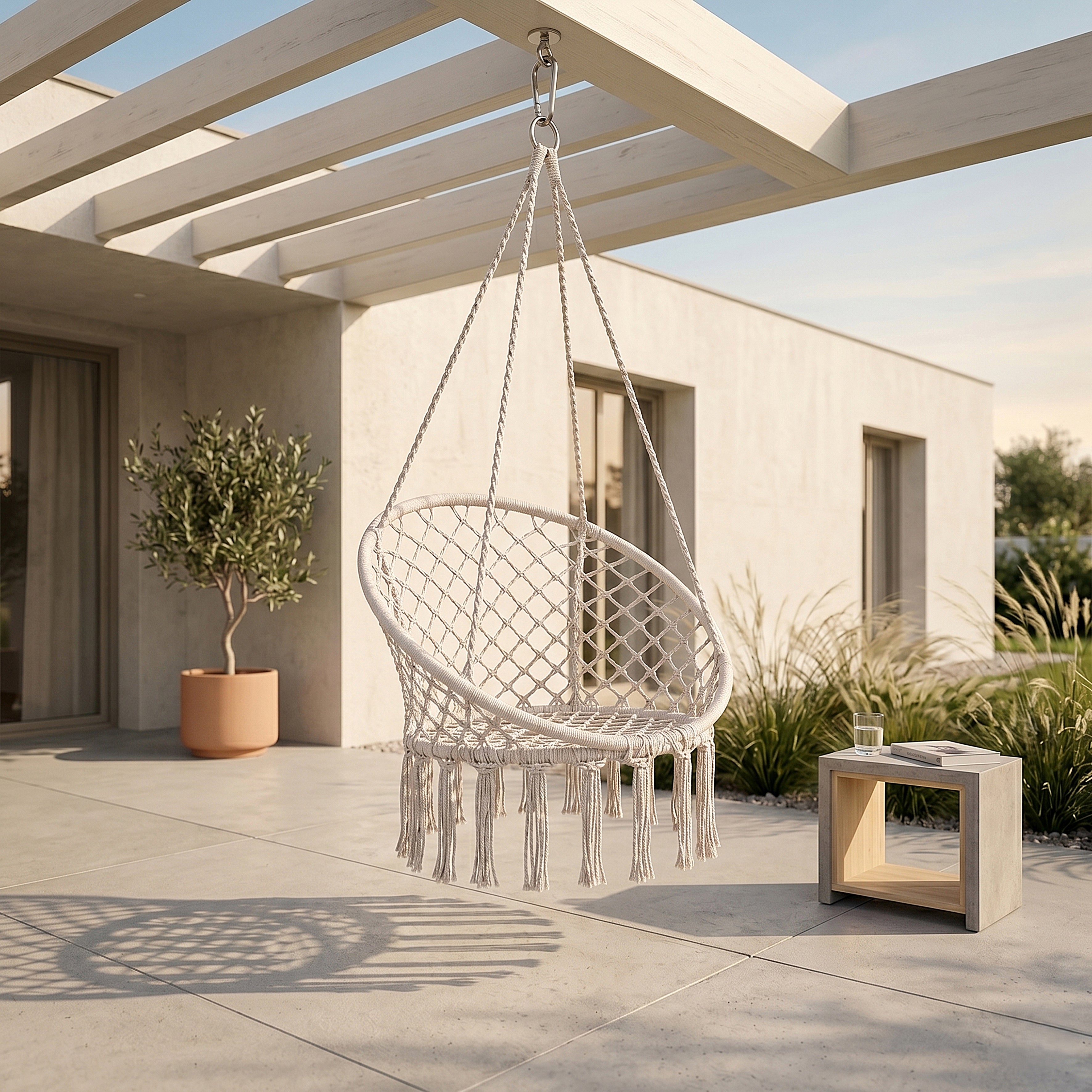 BALANCELLE MACRAME TERRE INCONNUE 120X80CM