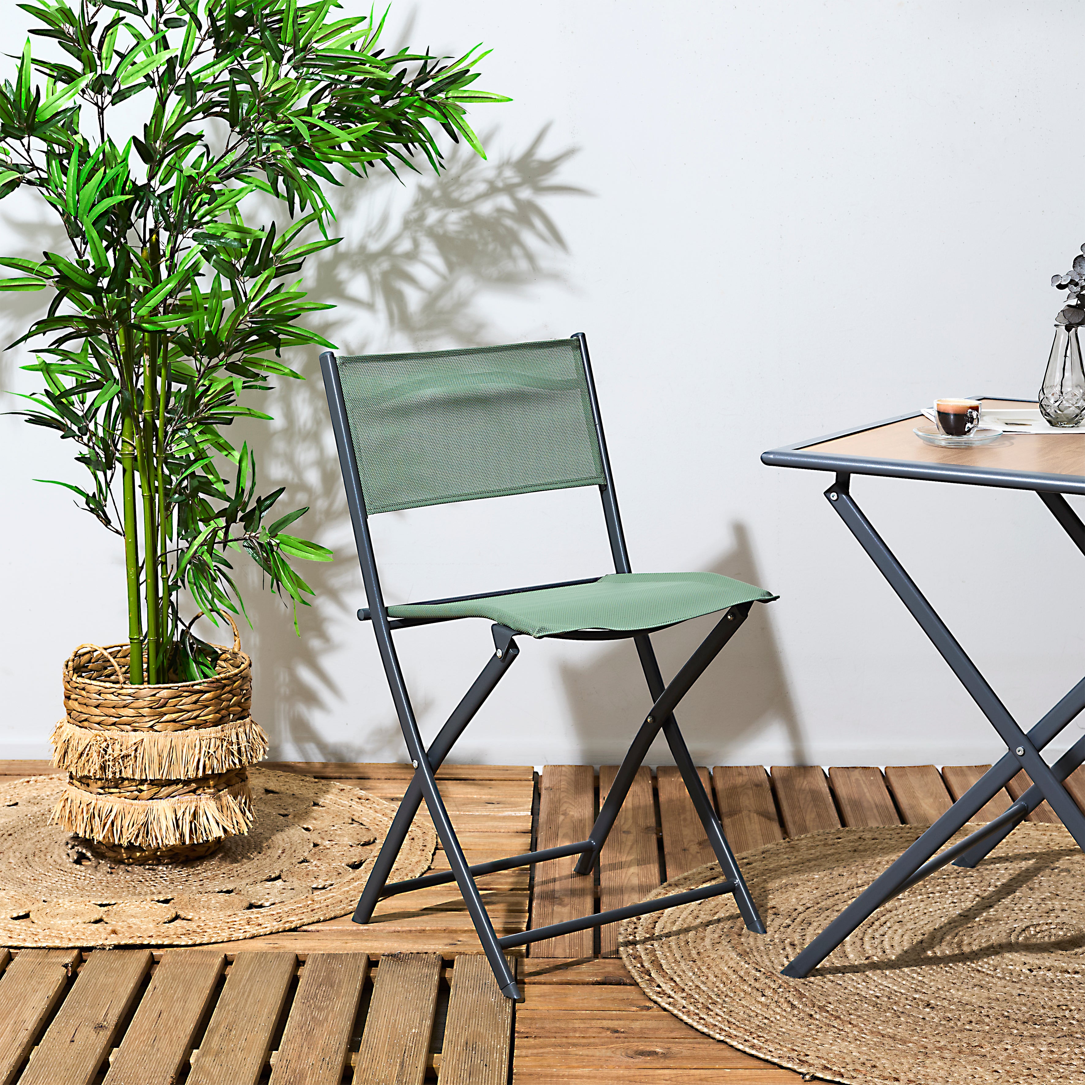 CHAISE ELBA KAKI - LOT DE 4