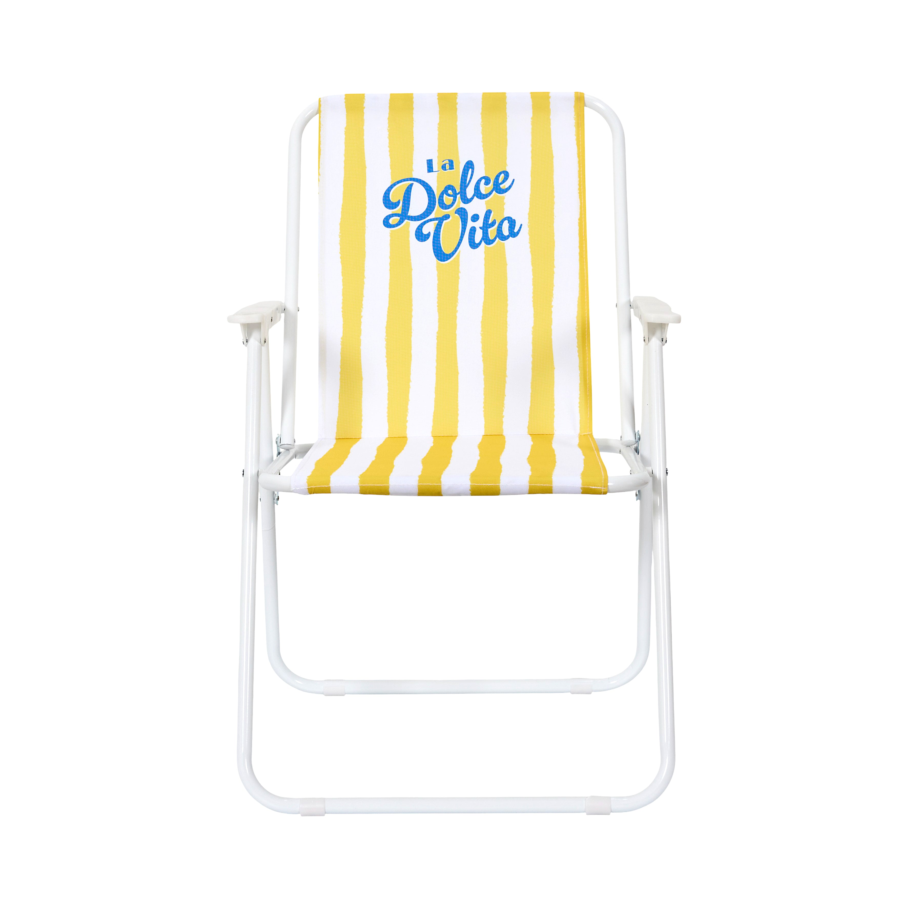 CHAISE PLIANTE DOLCE VITA JAUNE