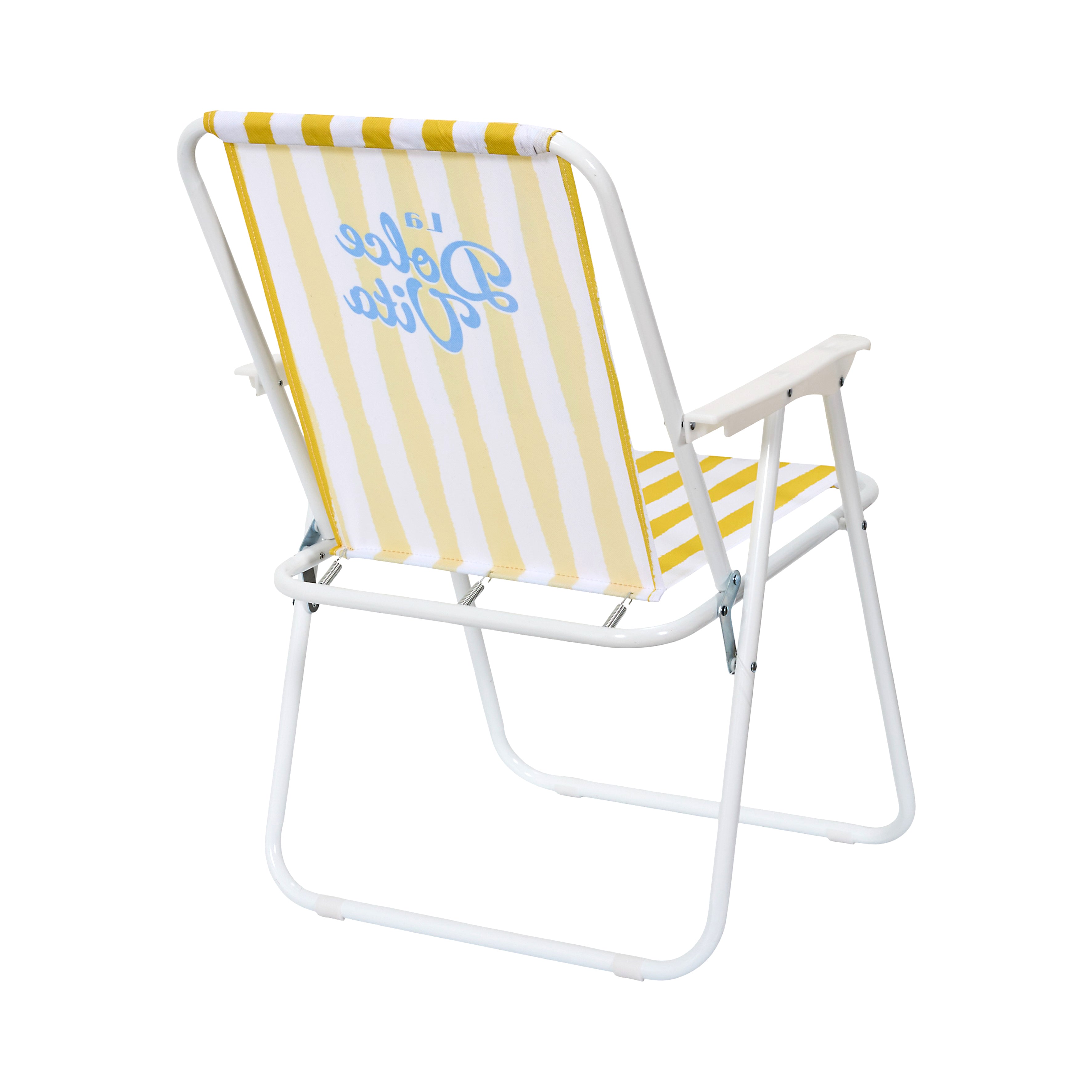 CHAISE PLIANTE DOLCE VITA JAUNE