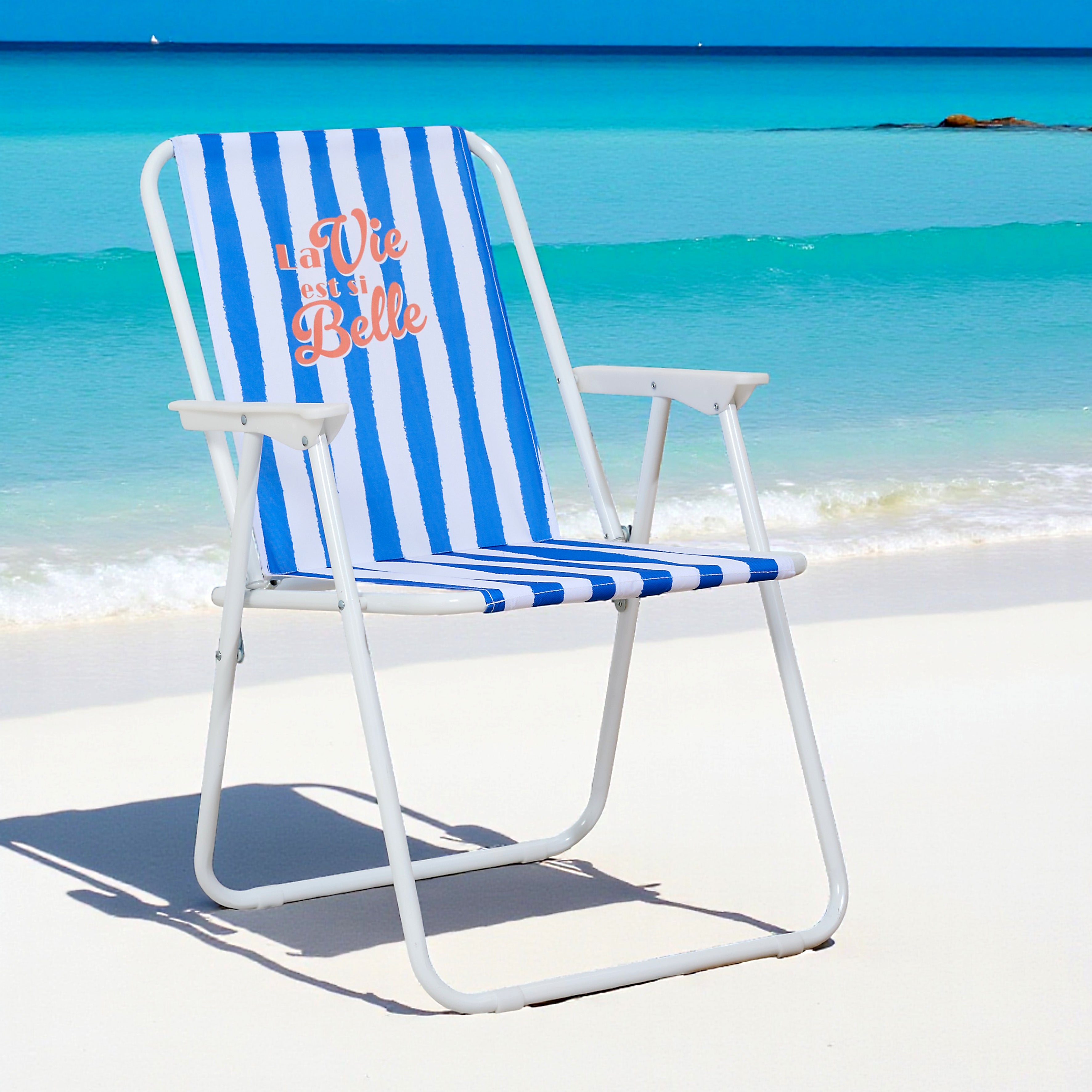 CHAISE PLIANTE DOLCE VITA BLEU