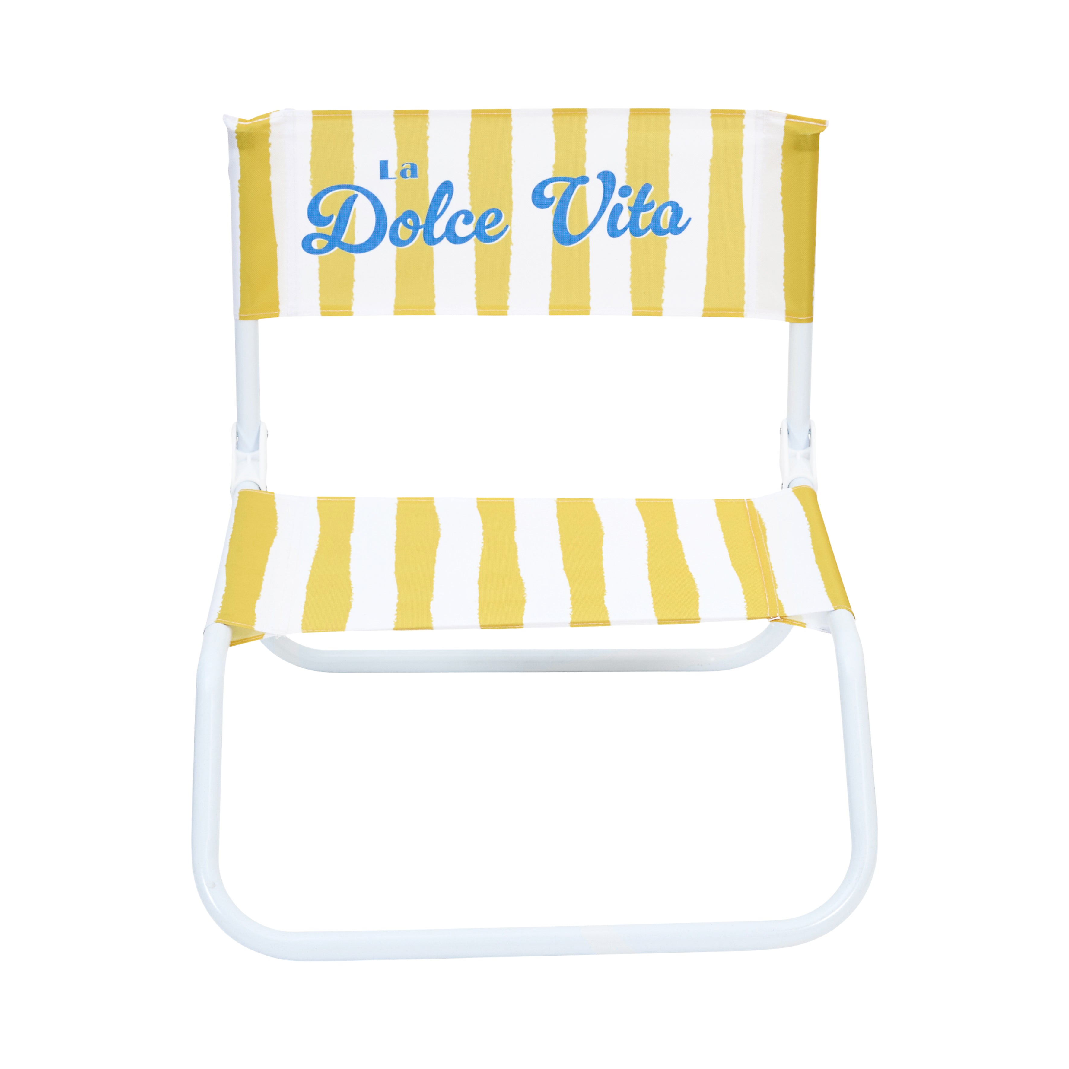 CHAISE DE PLAGE DOLCE VITA JAUNE