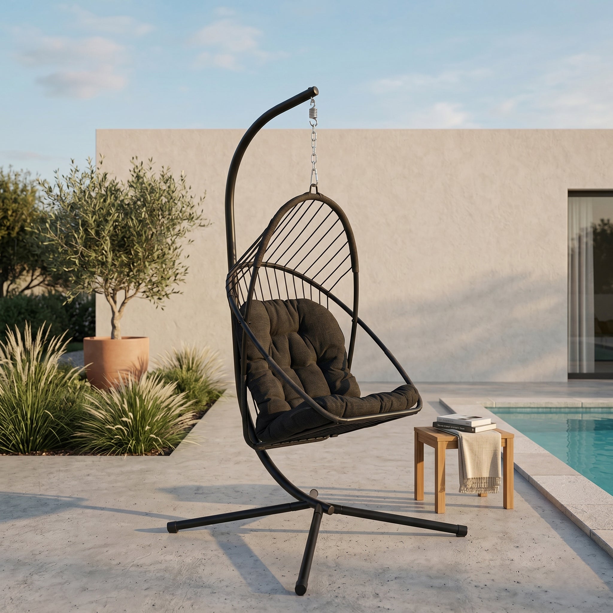 FAUTEUIL SUSPENDU HAITI GRIS